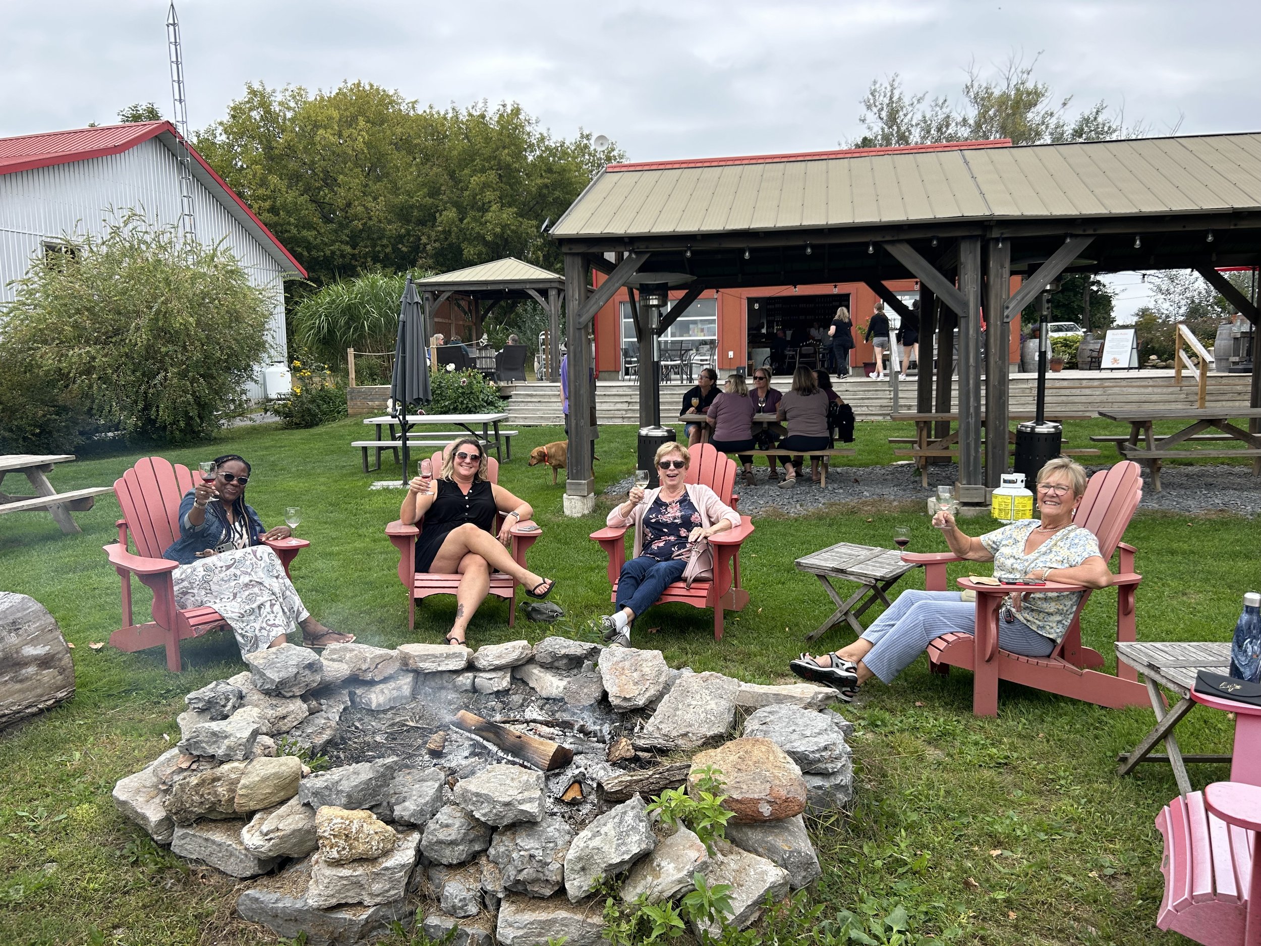 Pizza and wine @ Three Dog Winery