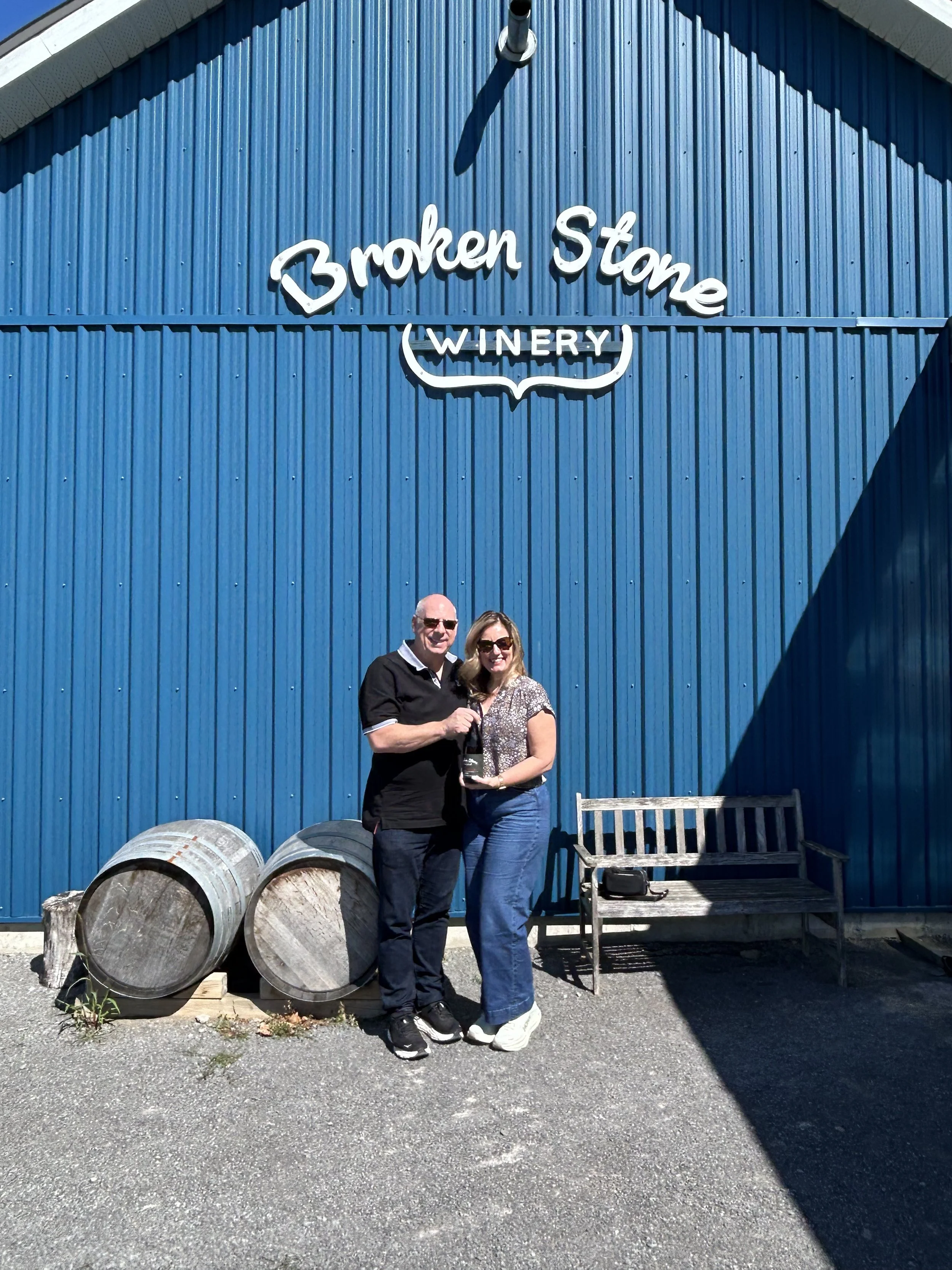 After a great tasting @Broken Stone Winery