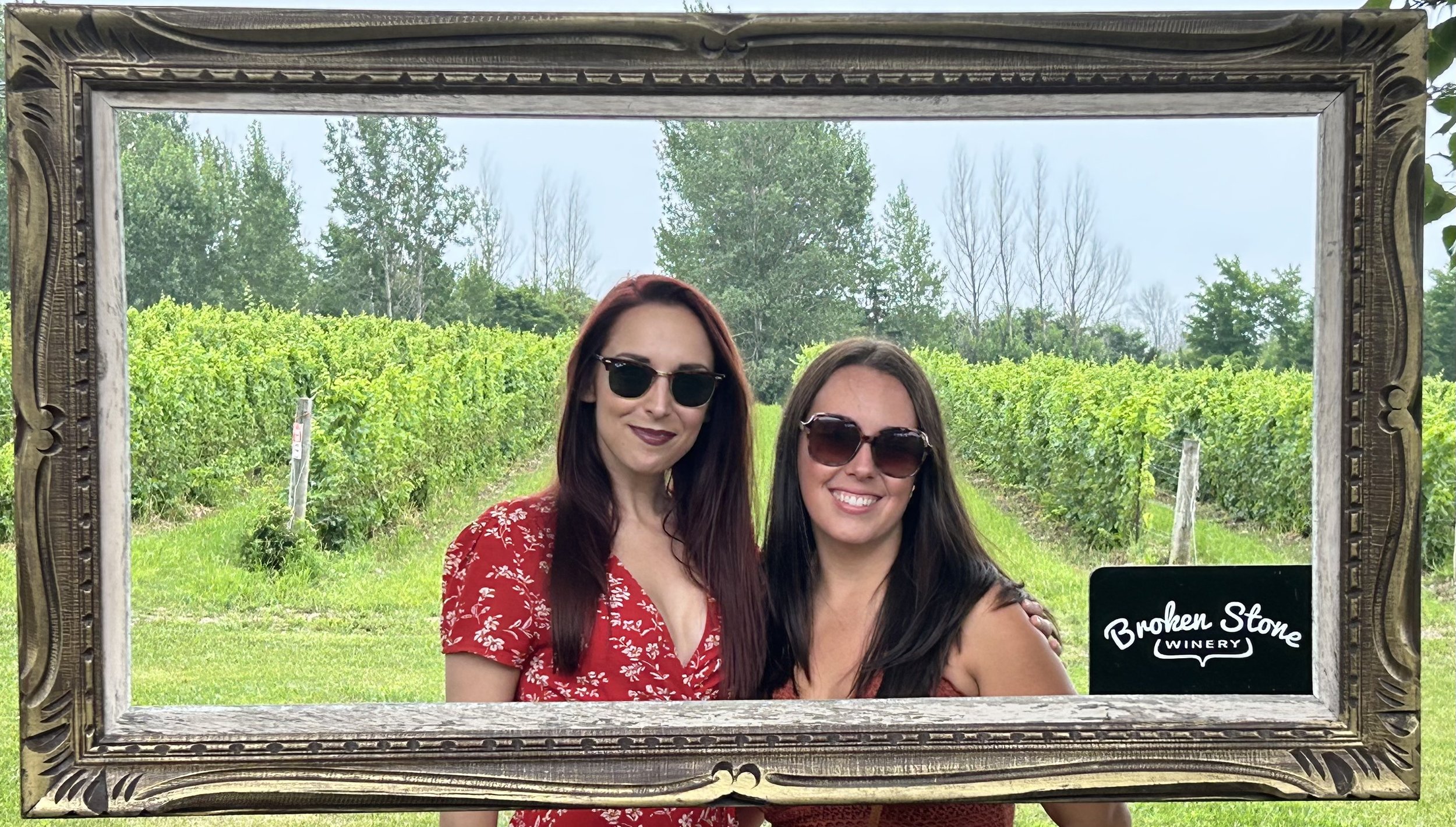 Framed with the vineyards @ Broken Stone