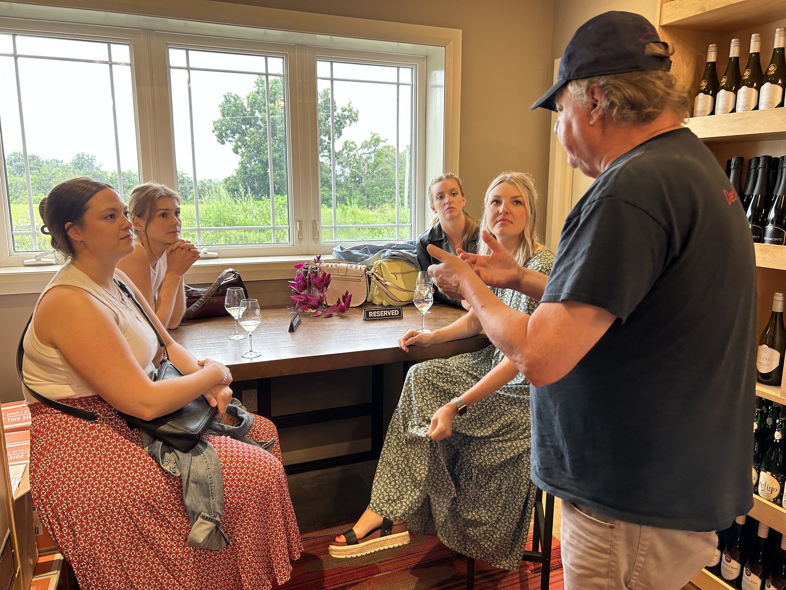 Hearing Dan Sullivan's story and winemaking passion @ Rosehall Run