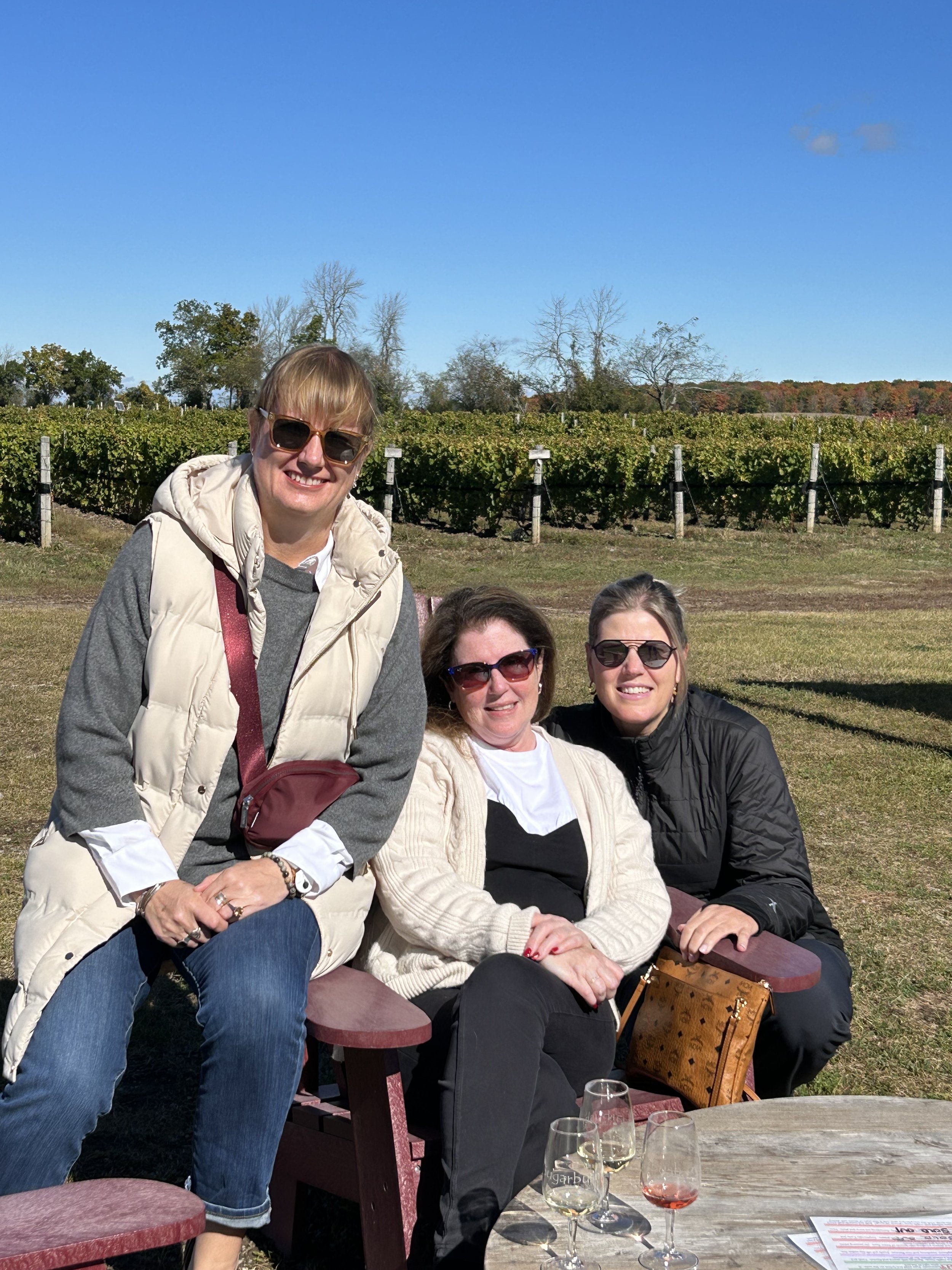 In the vineyards @ Sugarbush Winery