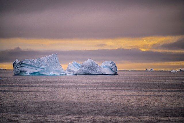 Bleak views of melting Antarctic ice, from above and below