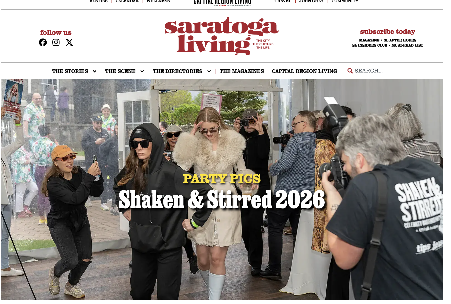"Shaken and Stirred 2026"
Saratoga Living, May 2026