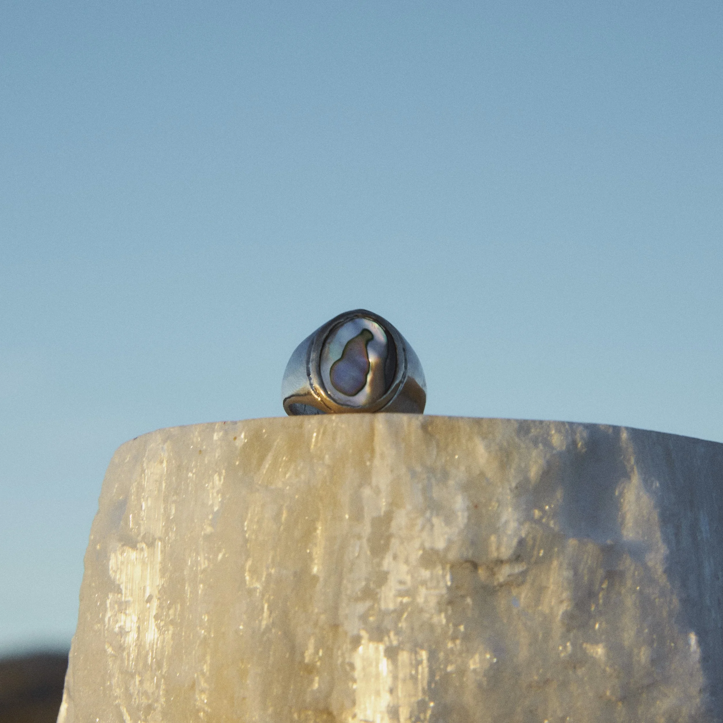 Abalone Shell Ring | Bronze Size 6