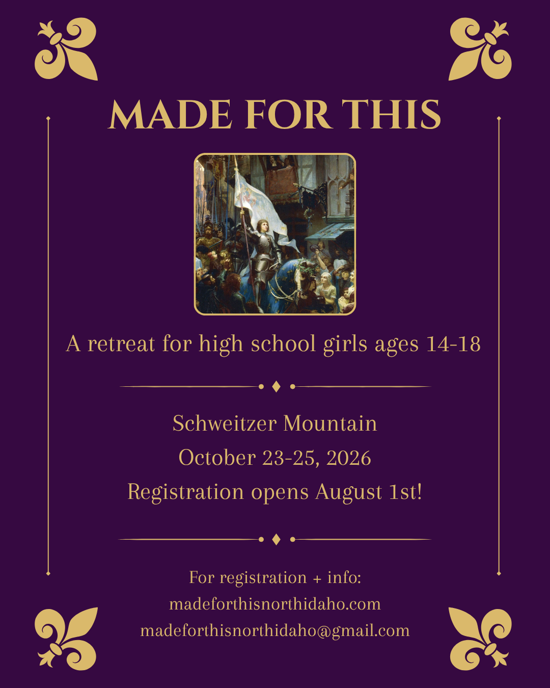 Made For This Retreat - High School Girls