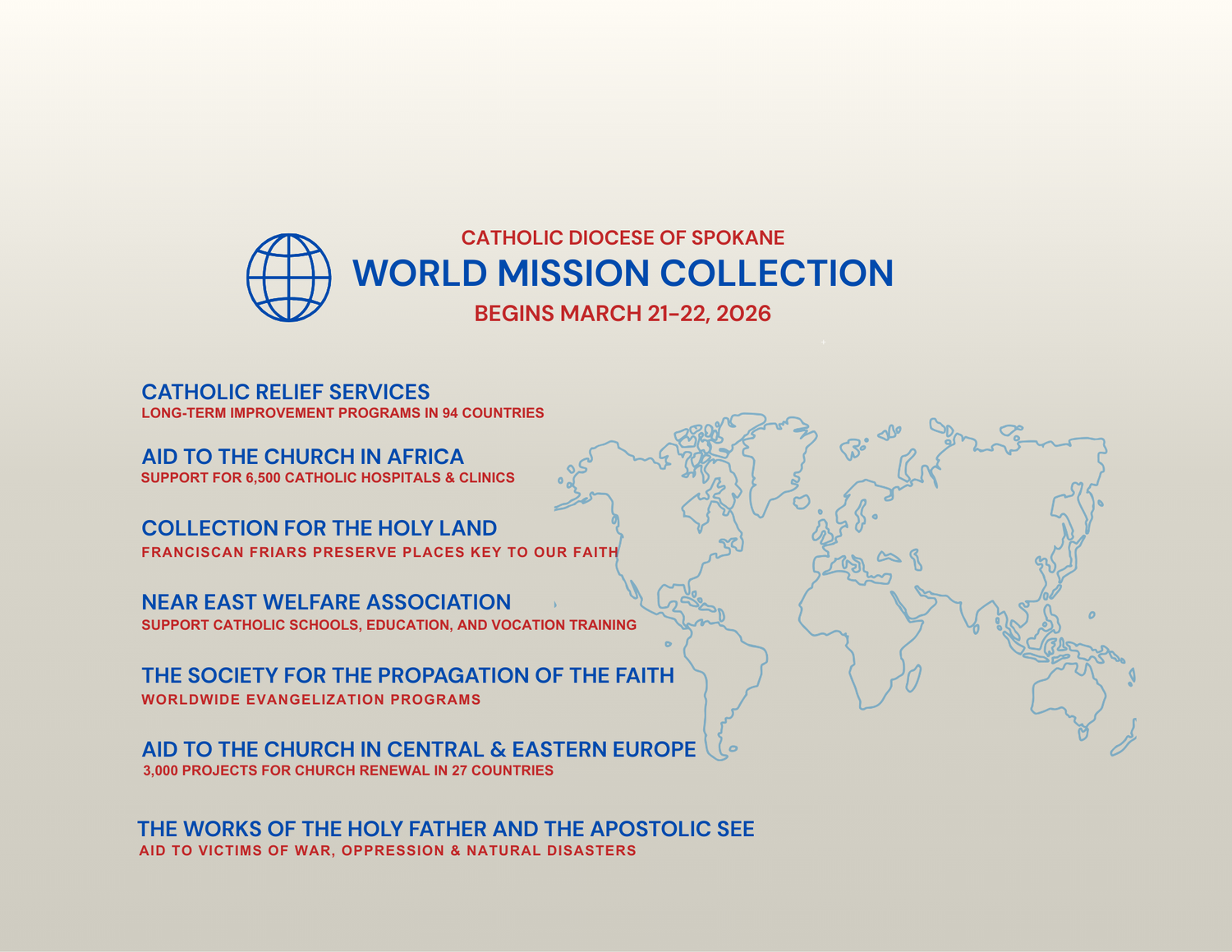 World Mission Collection — Catholic Diocese of Spokane