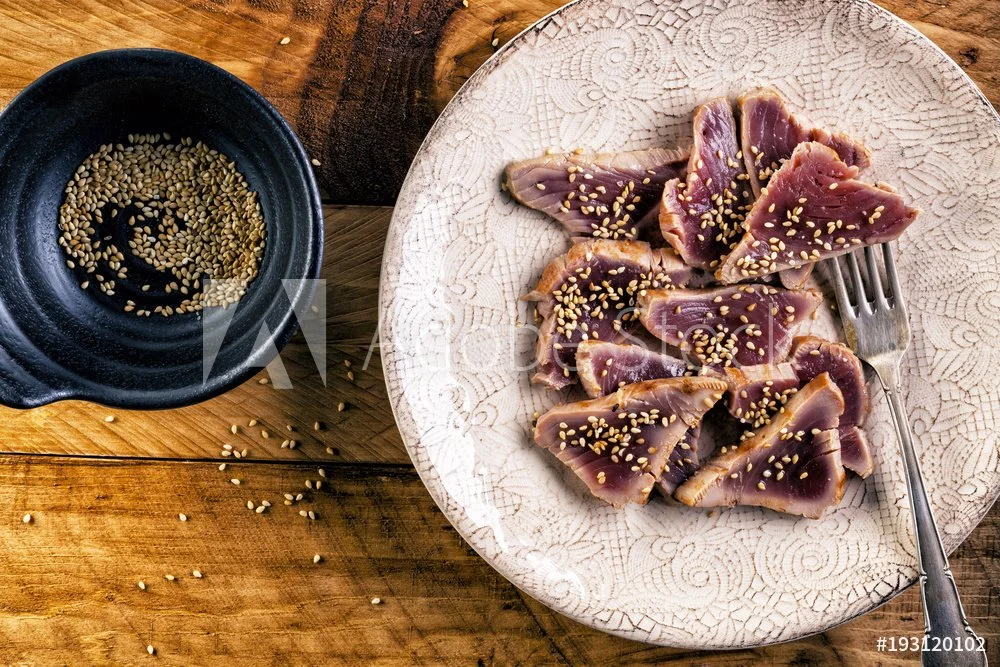 Tuna with ponzu sauce