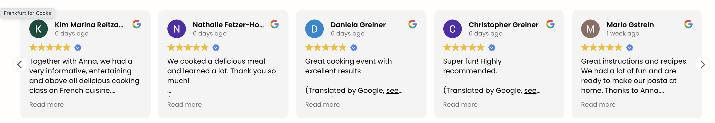 Unsere Google Bewertungen