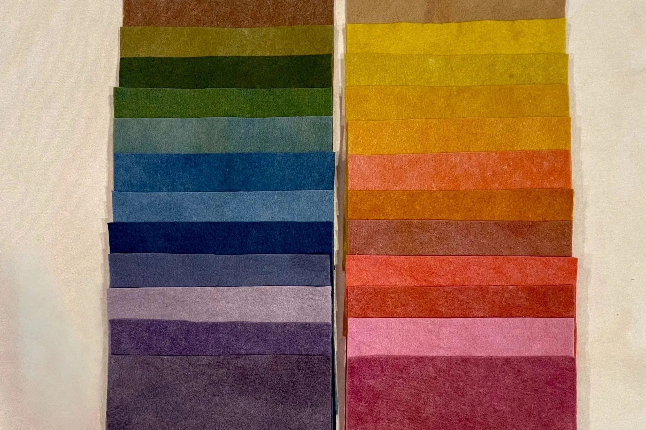 Plant Dyed Wool Felt - 10