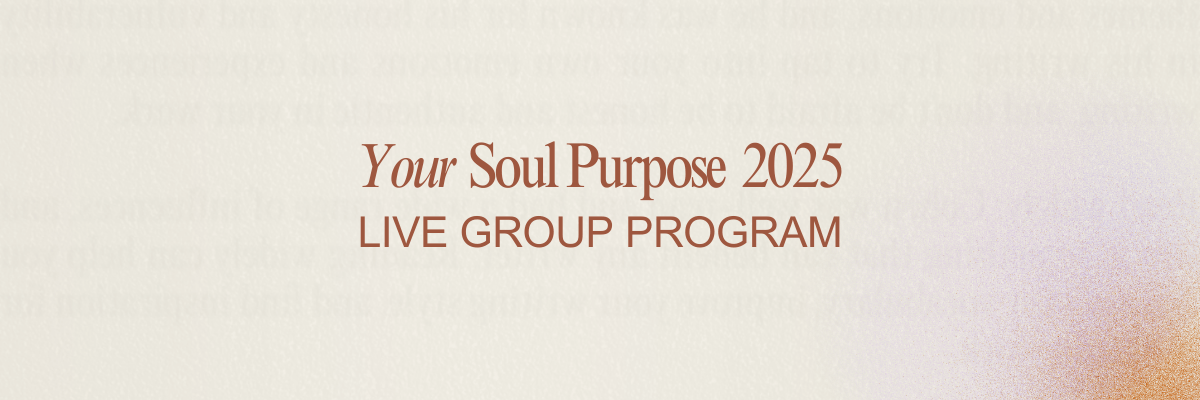 How to Find Your Purpose - Group Program
