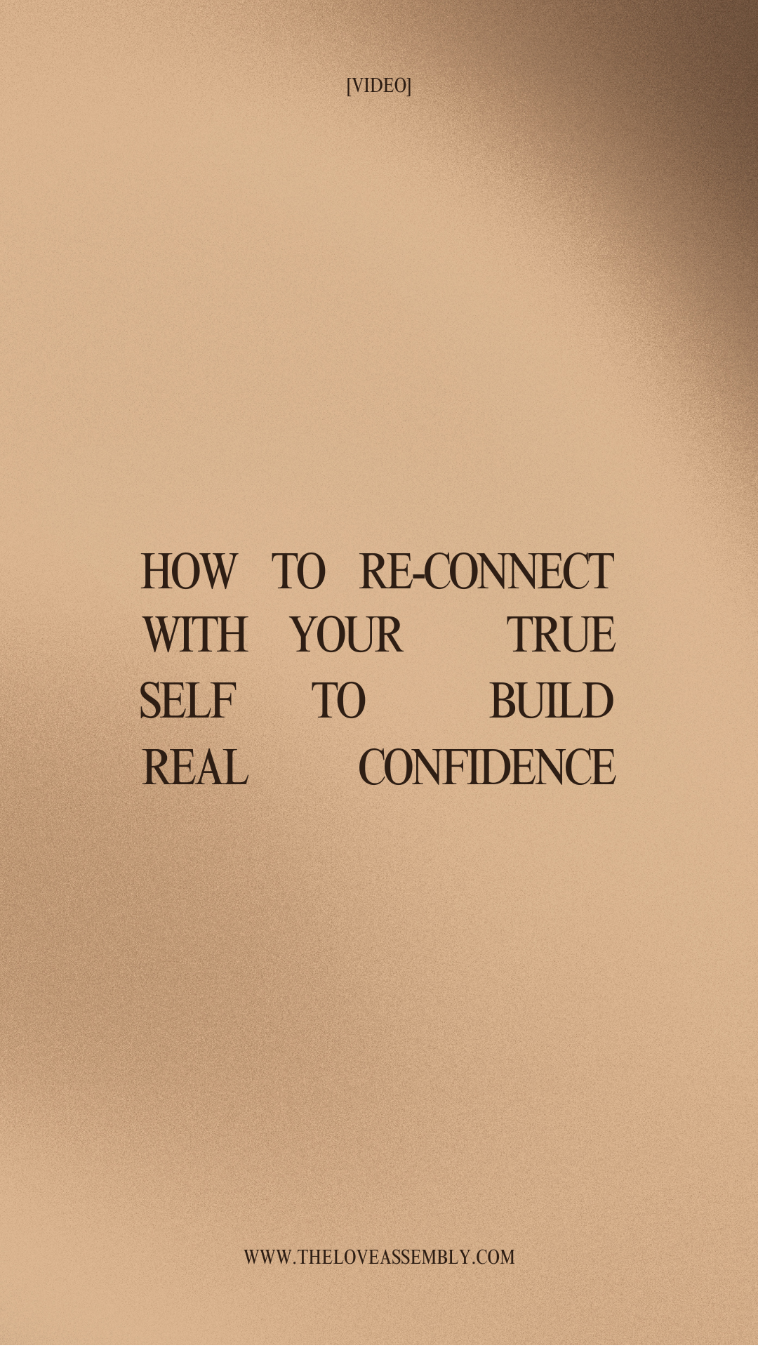 Connect with true self to be more confident