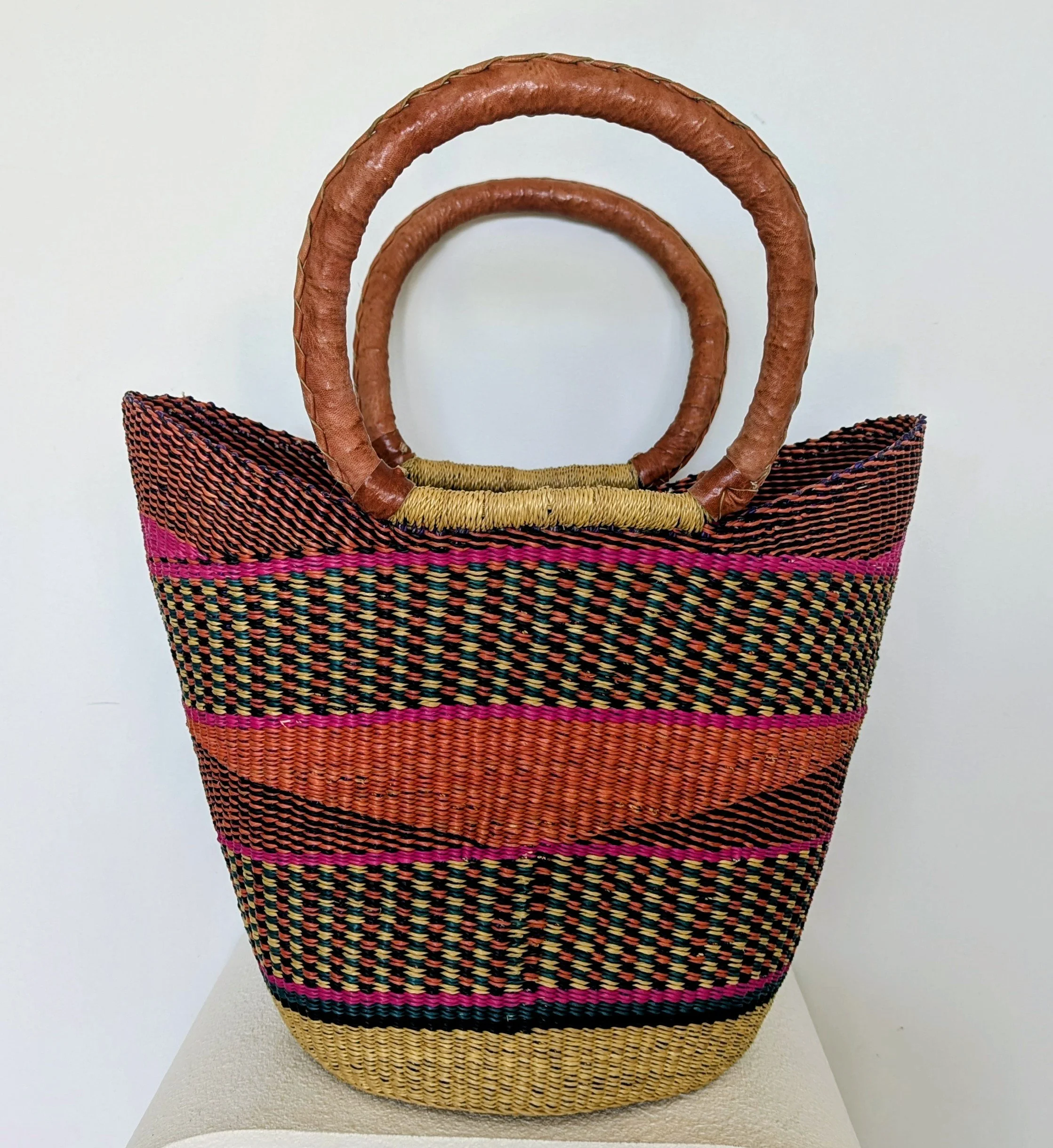 XL Pink Splash Large U-shopper