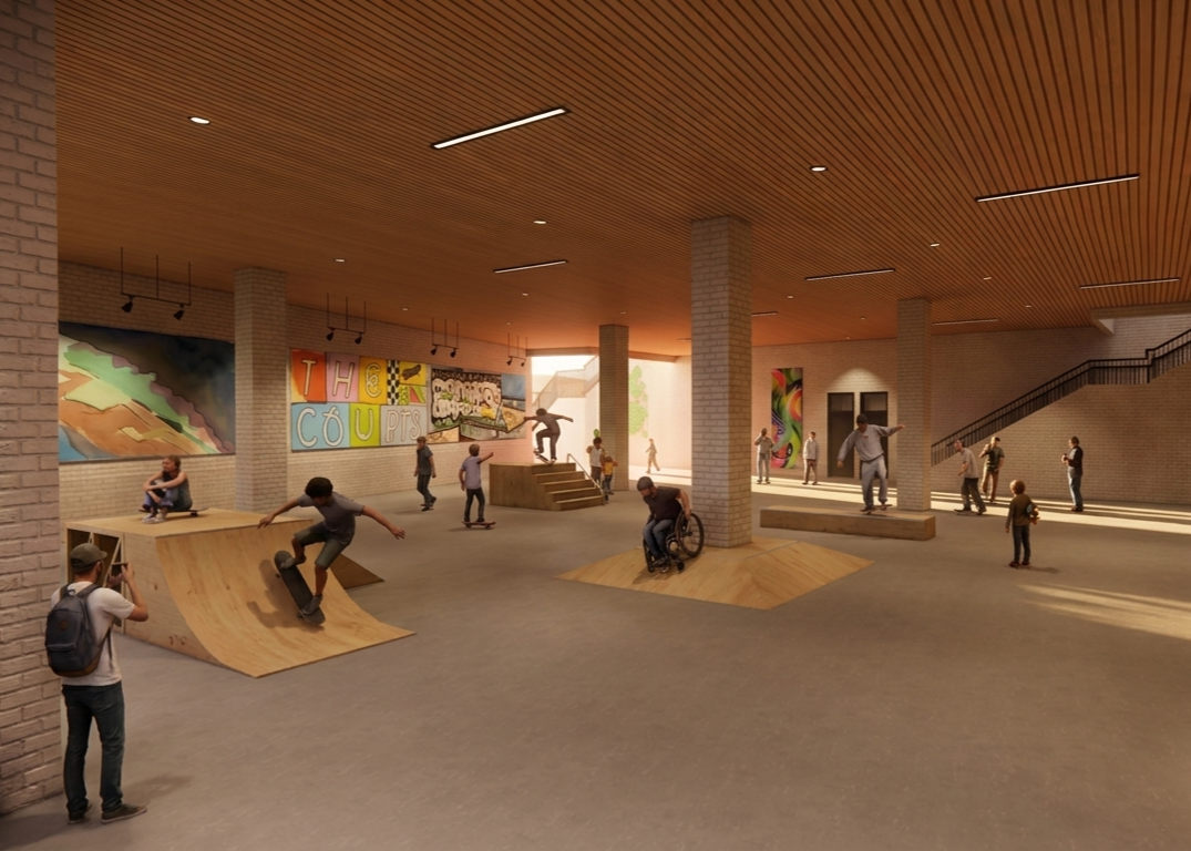 Community skate park
