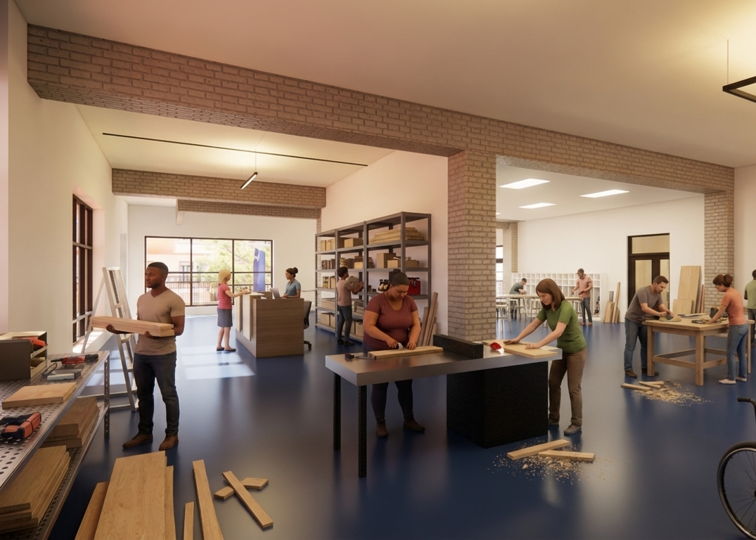 Community workshop on Second Floor