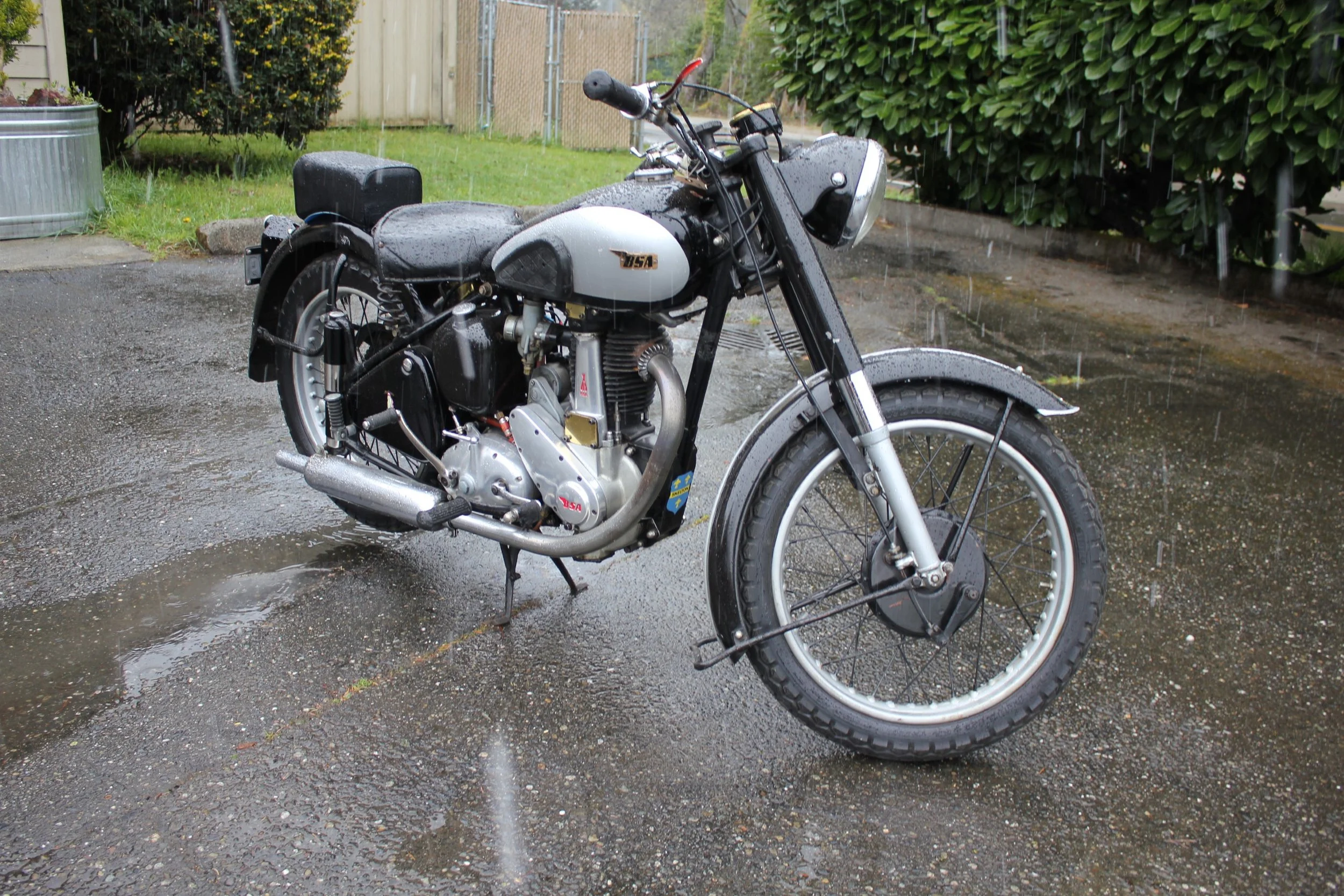 Lot #180 – 1951 BSA B33 Plunger Motorcycle