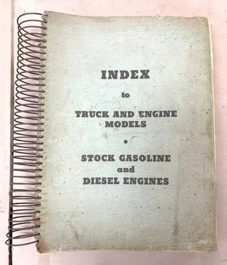Lot #730 - 1941 Index to Truck and Engine Models
