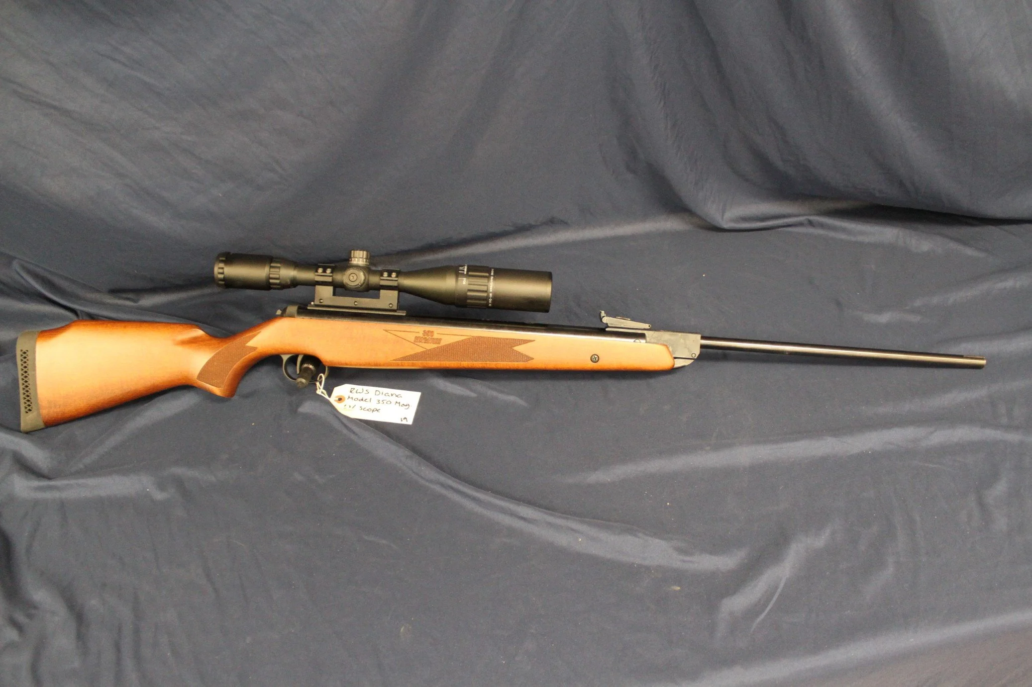 #073 RWS Diana Model 350 Magnum Air Rifle with Scope — Lucky Collector ...