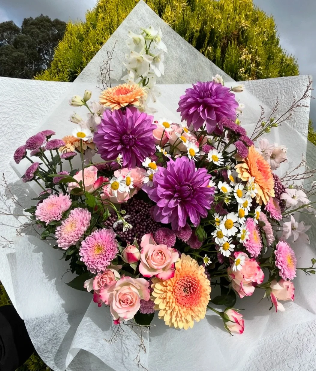 rainy day bouquet ☔️