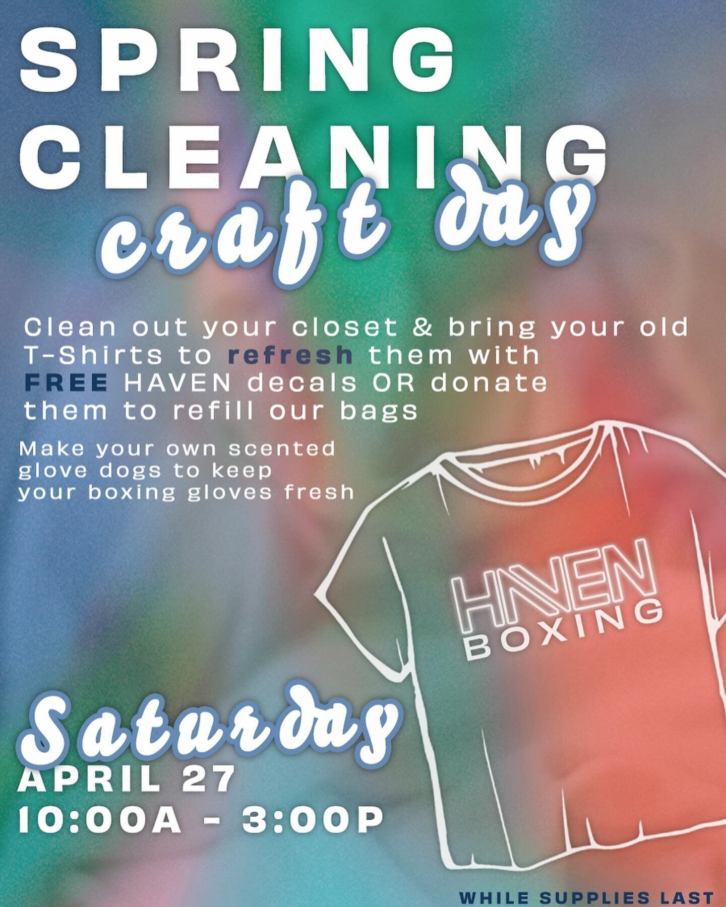 Aries szn, an eclipse, retrograde and it&rsquo;s raining&hellip; April got hands but we&rsquo;ve got you covered with HAVEN Pride &amp; our first Craft Day!! 

🖍️ HAVEN CRAFT DAY &bull; join us April 27 for our very first Craft Day! Bring your old t