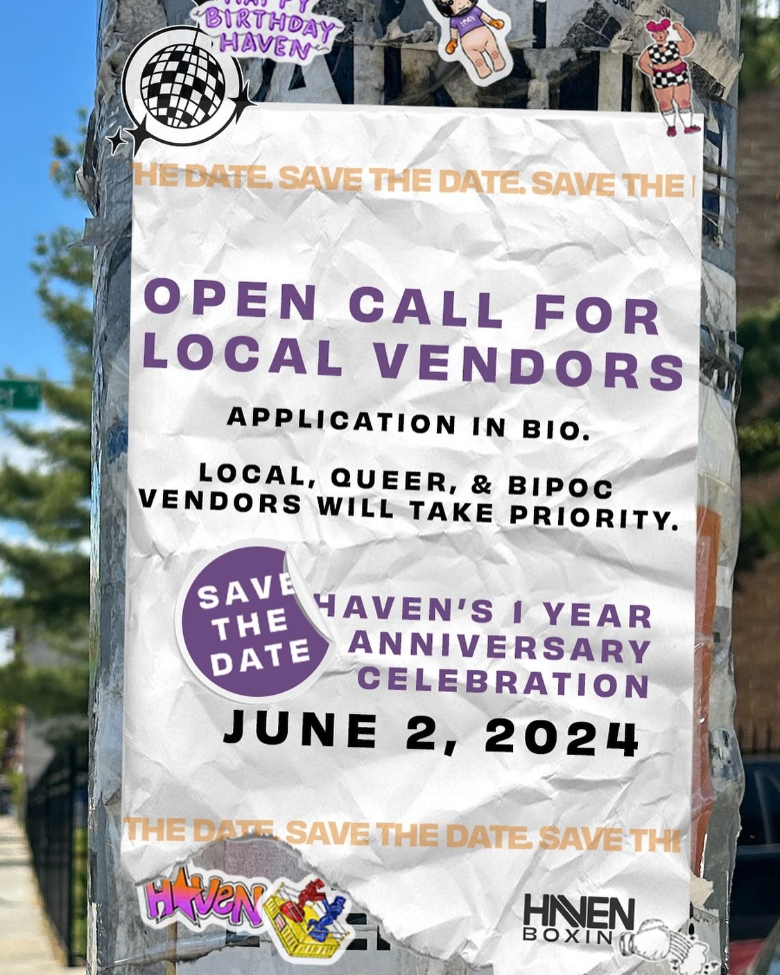 💜 SAVE THE DATE 💜

HAVEN is turning ONE!! 🎈We have some big things in store to celebrate, but in the meantime mark your calendars for a very special anniversary event on June 2! 

We&rsquo;ll be sharing details shortly but in the meantime if you o