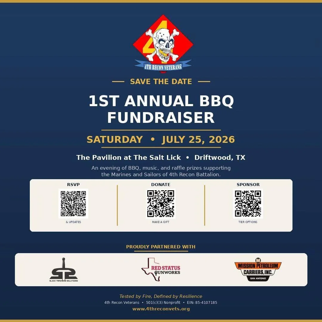 The 4th Recon Veterans 1st Annual BBQ Fundraiser