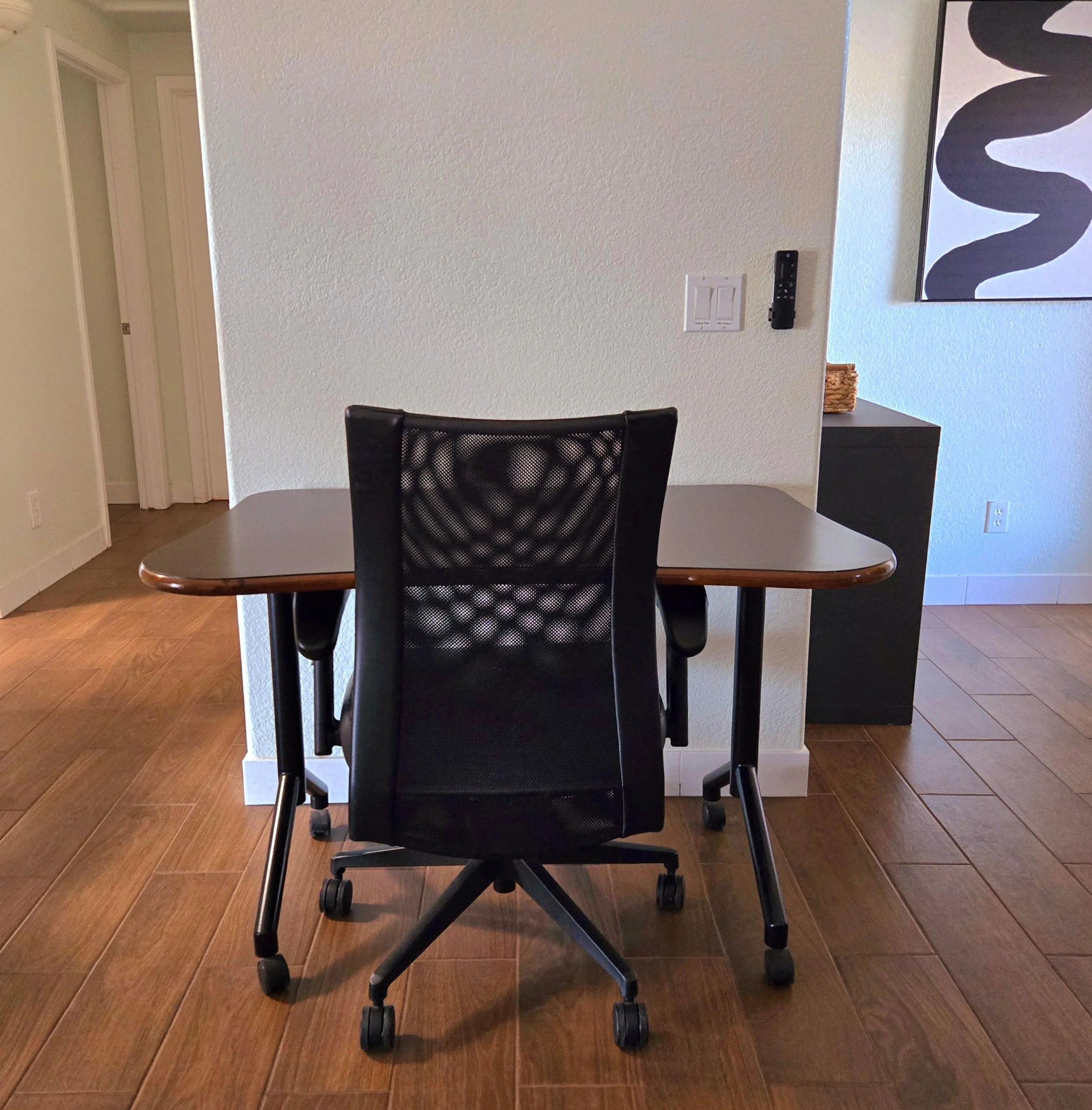 Rolling Work Desk and Chair