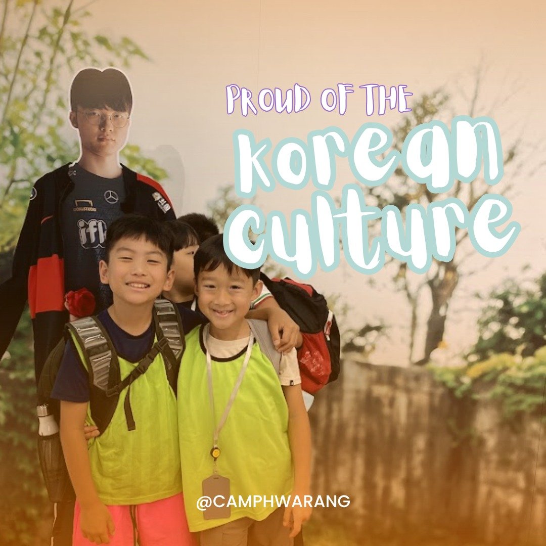 Whether it's Korea's rich history of resilience, the global impact of K-pop, the bold flavors of K-food, or the excitement of e-sports, we hope Camp Hwarang inspires campers to embrace and take pride in Korean culture! 🇰🇷✨

-
#korea&nbsp;#koreacult