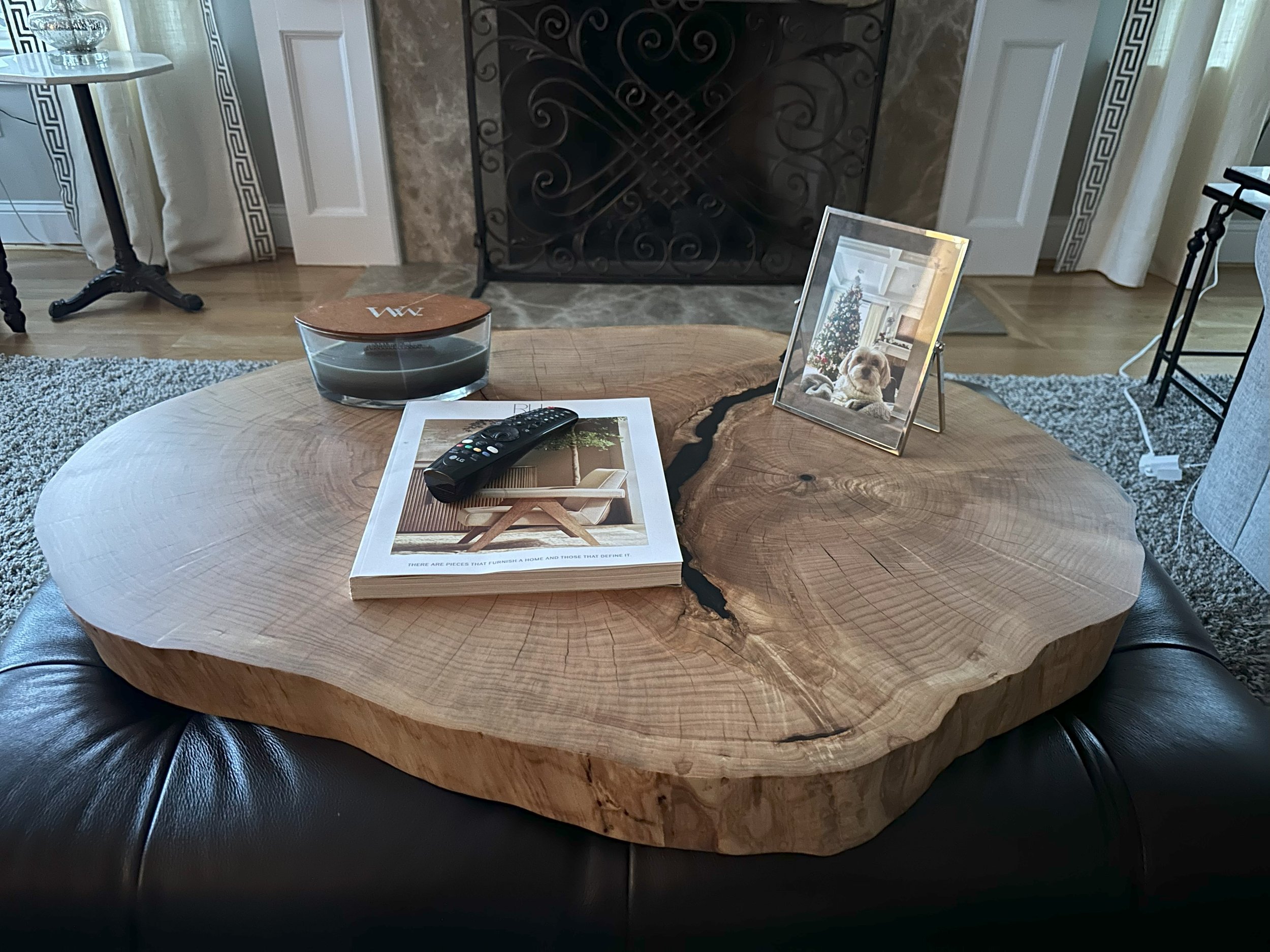 White Ash Cookie Ottoman Top