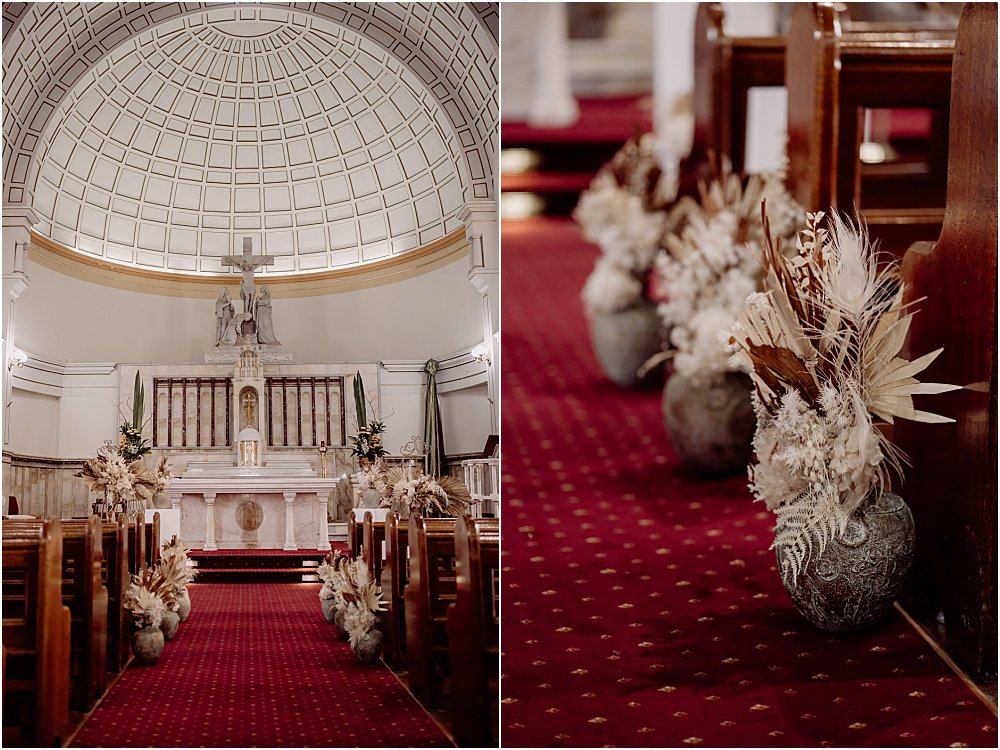 Sacred Heart Cathedral decorated by Newy Event Collective