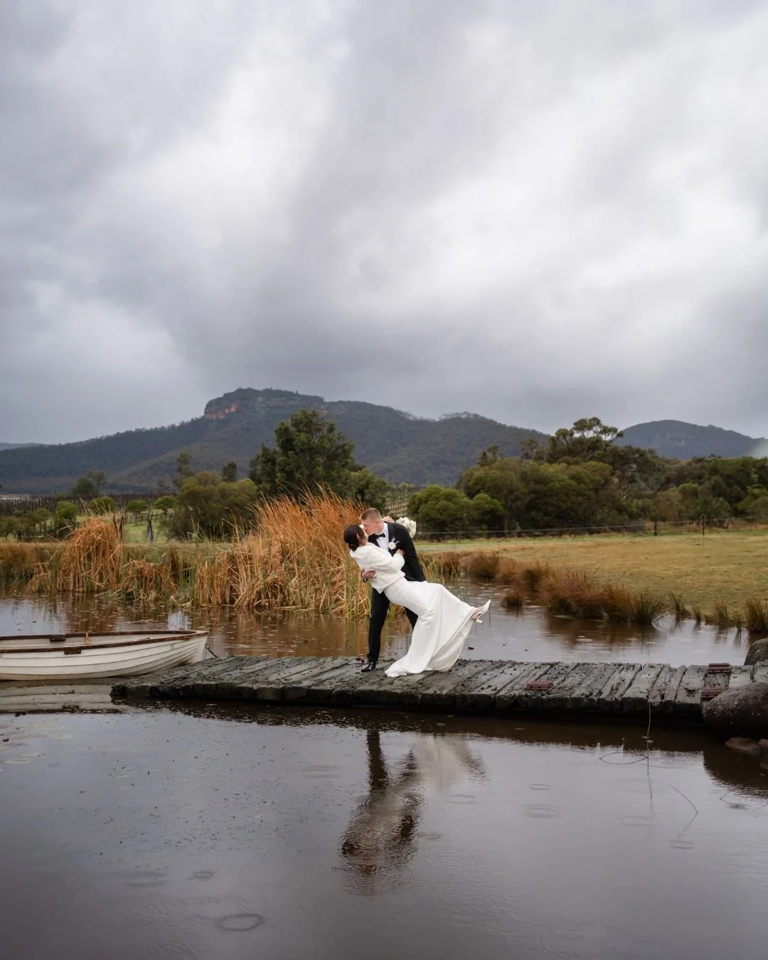 Mr &amp; Mrs Fisher-Godwin 

Saturday's wedding at the drop-dead gorgeous @adamspeakcountryestate was hands down, the rainiest day I have ever worked in. 
It was wet.
It was cold.
And it was muddy.

But it didn't dampen Shan &amp; Fish's mood, or the