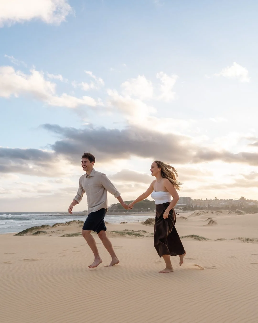 A proposal with Luke and Phoebe, with a big, fat, YES!!!

Nobby's Beach turned it on, with an absolute killer sunset for these two incredible people.
Phoebe's reaction was absolutely perfect, with sheer disbelief and happiness all across her face.

A