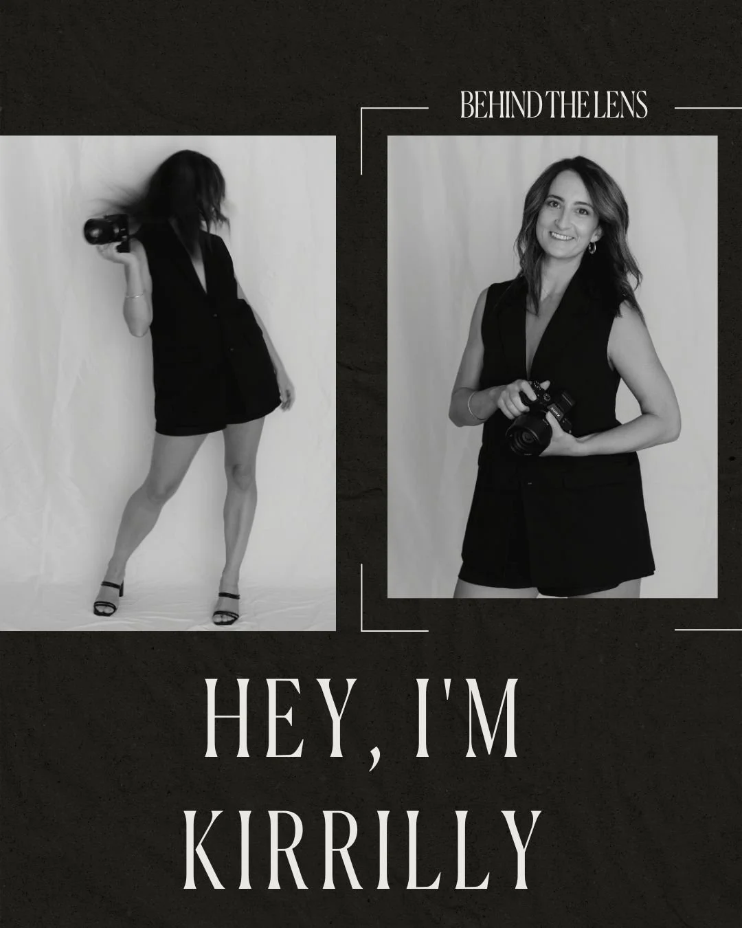 Hello again 🤍
It&rsquo;s been a little while.

I&rsquo;m Kirrilly &mdash; the one behind the lens.
Drawn to feeling over perfection.
To connections that unfold naturally.
To the moments that linger long after they&rsquo;ve passed.

This is how I see