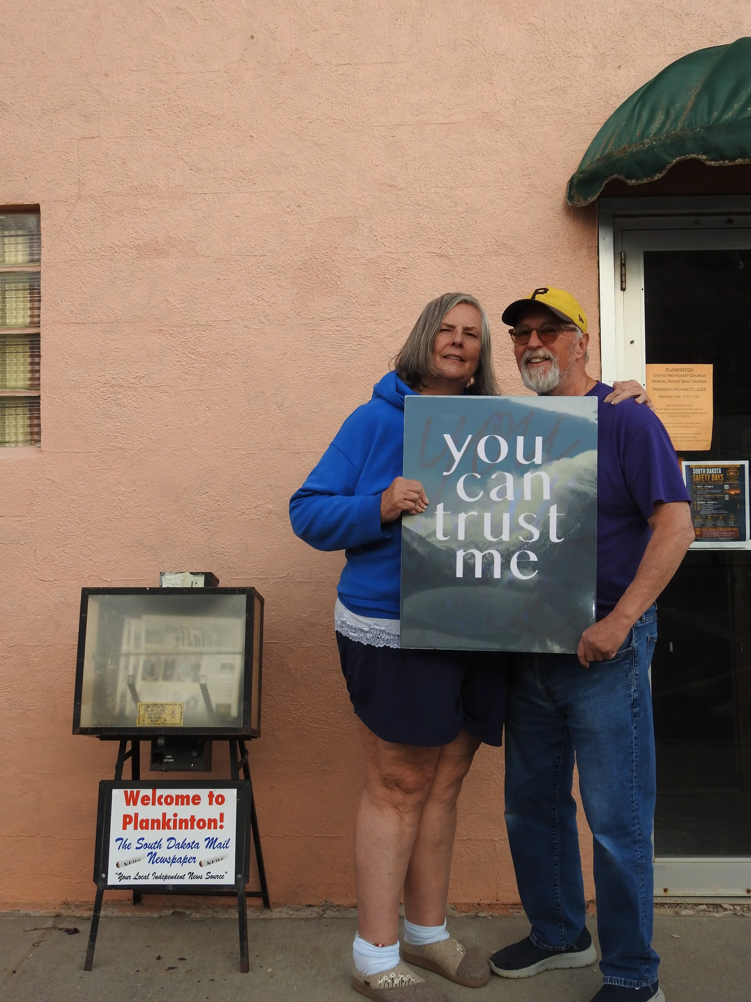 Gayle Van Genderen and JP Studeny of the South Dakota Mail. Plankinton, South Dakota.