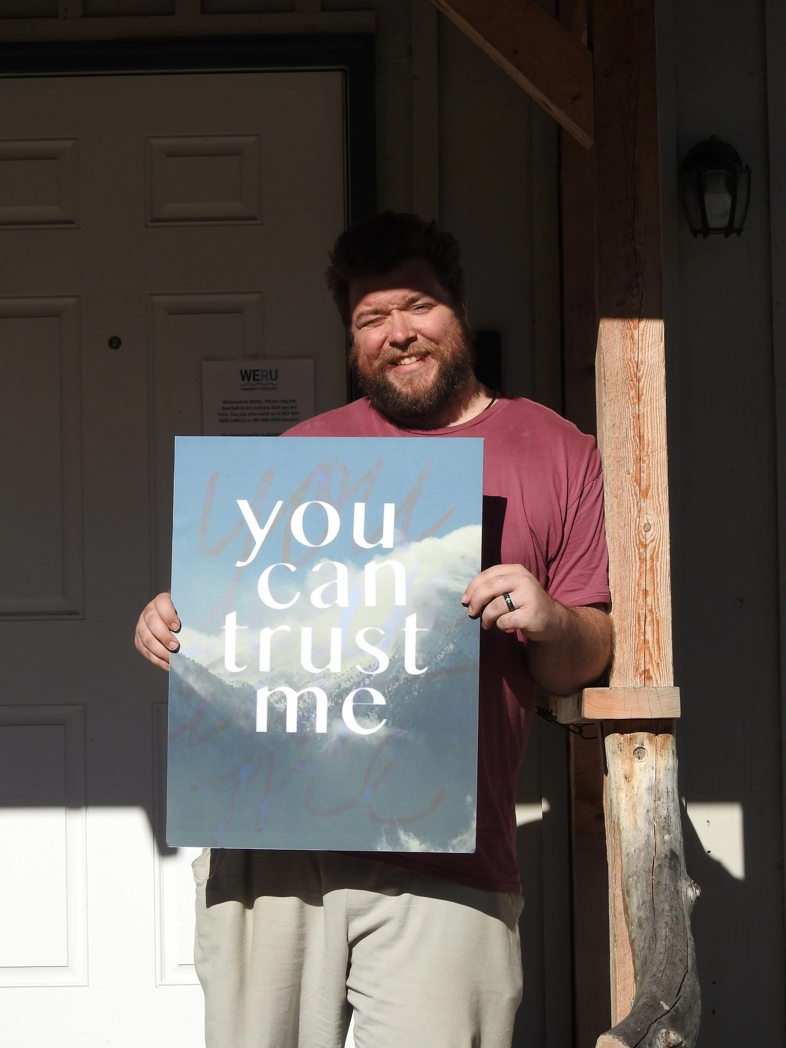 Pepin Mittelhauser of WERU Community Radio. East Orland, Maine.
