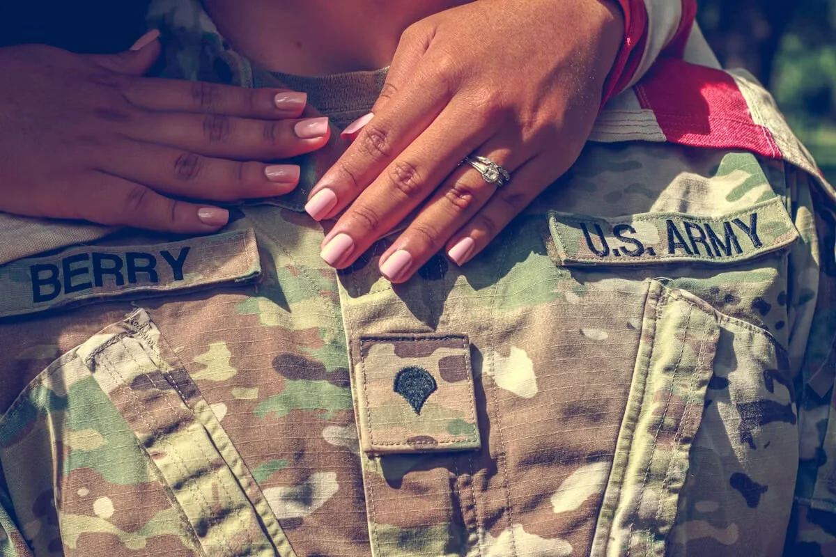 Military couple