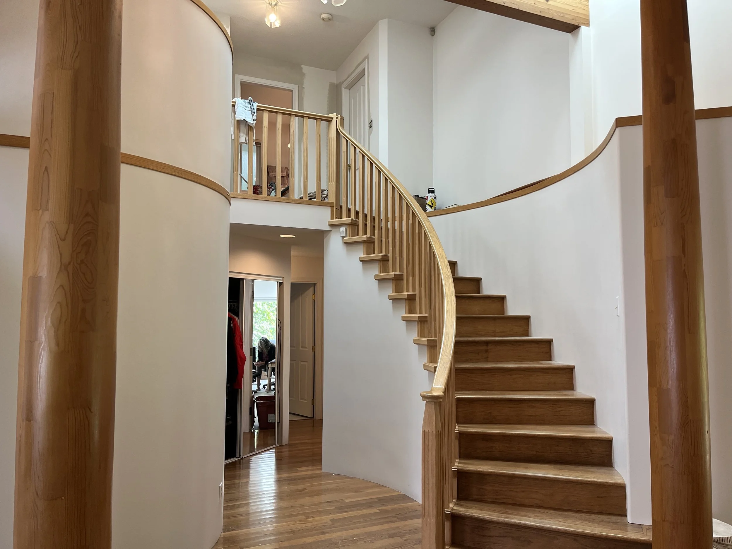 Hope interior with white walls and wood trim