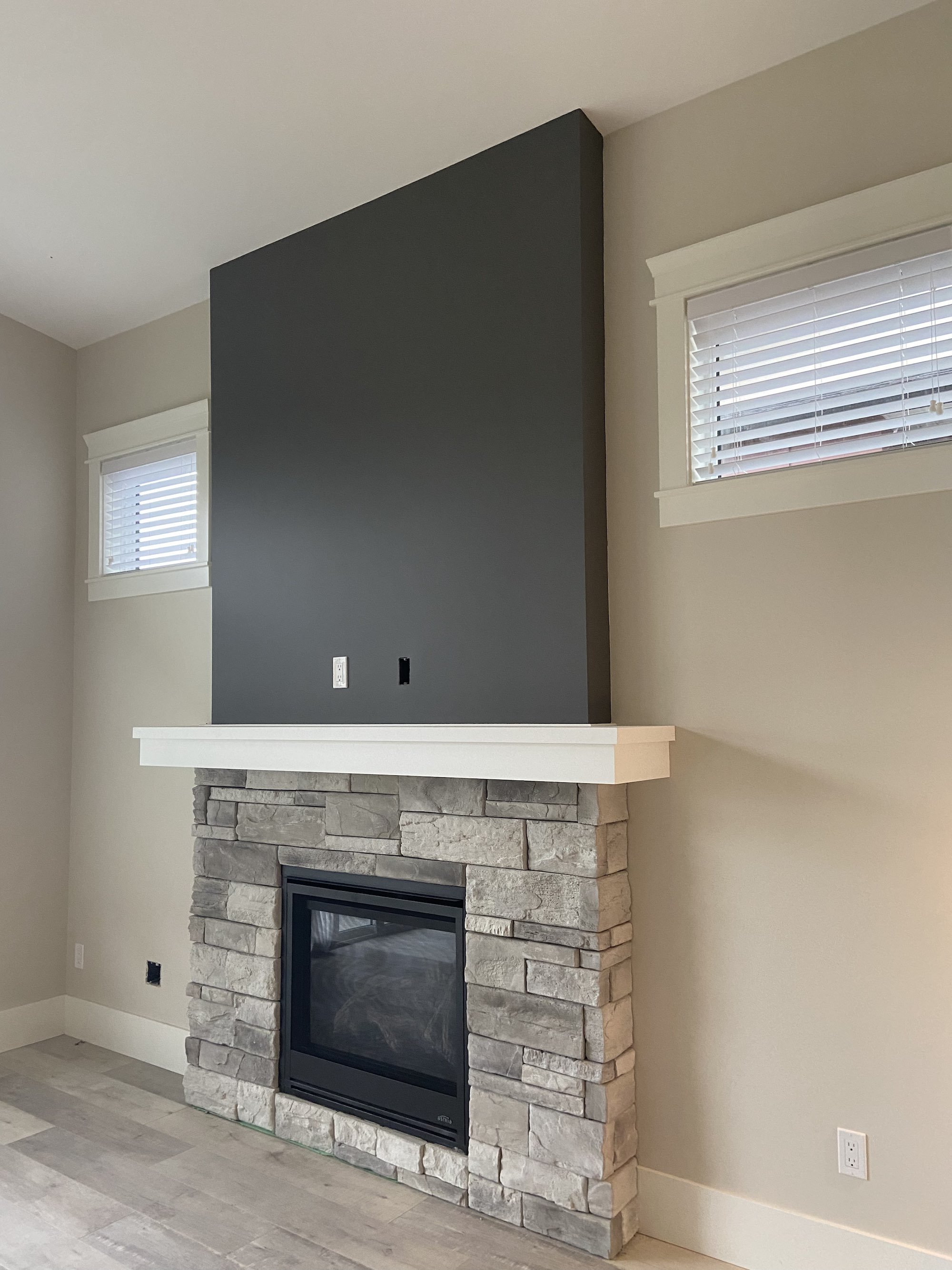 Interior feature wall on a fireplace in Harrison Hot Springs