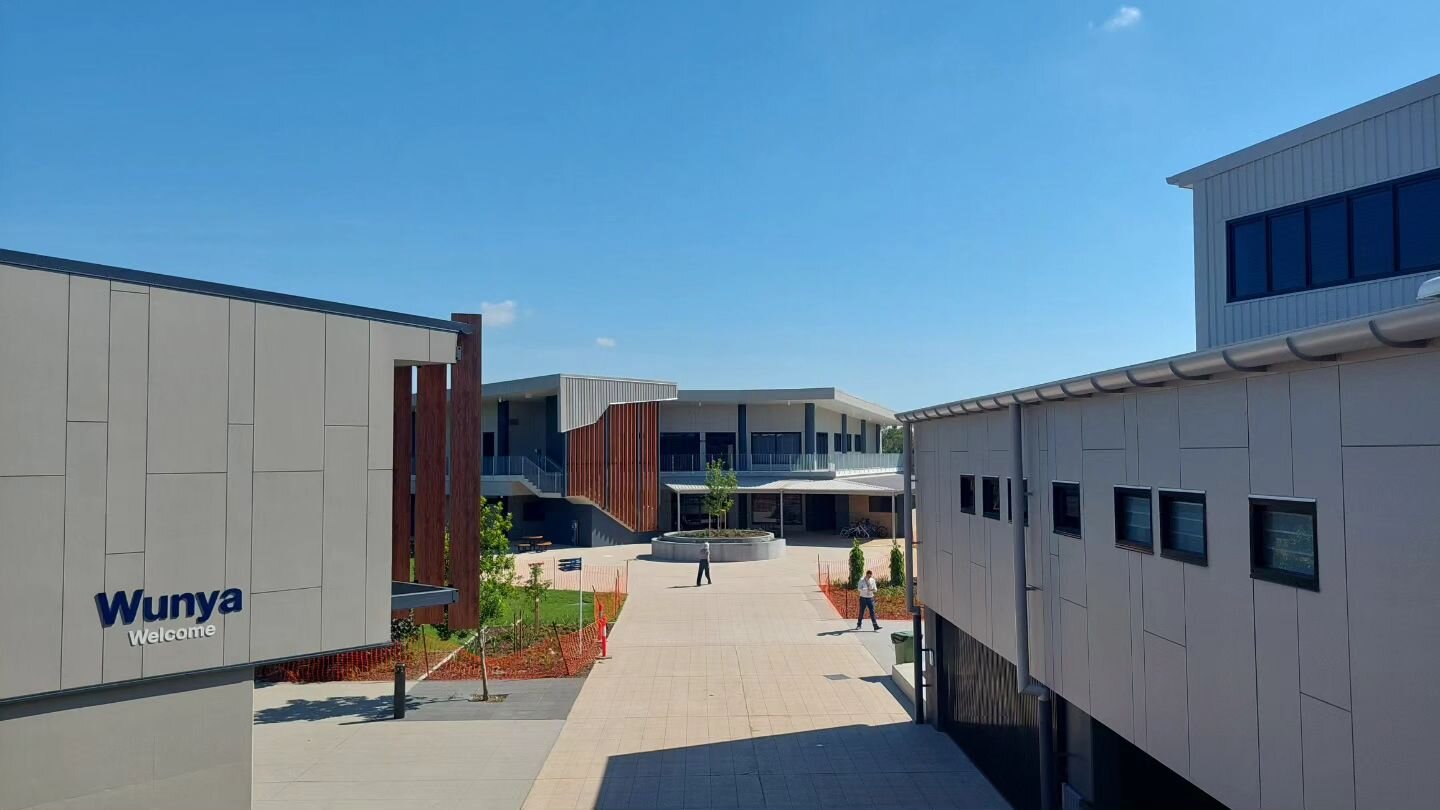 Stage 2 of Holy Spirit College, very nearly finished ✨️ @insitecs 
#architecture #educationarchitecture #australianarchitecture  #design #schooldesign