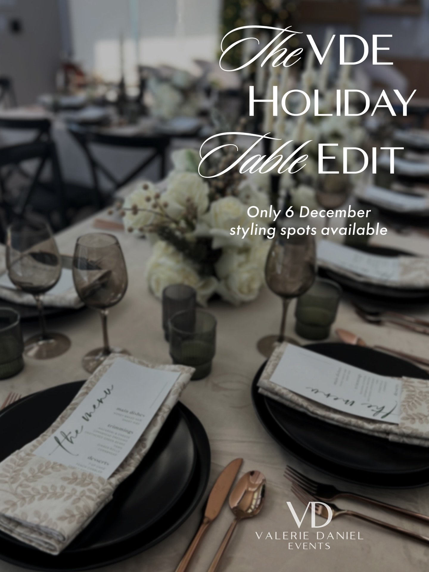 The holidays are almost here&hellip; and if you&rsquo;re hosting this year, your table deserves to feel as special as the people sitting around it. ✨

I&rsquo;m opening a very limited number of Holiday Tablescape Styling bookings for December &mdash;