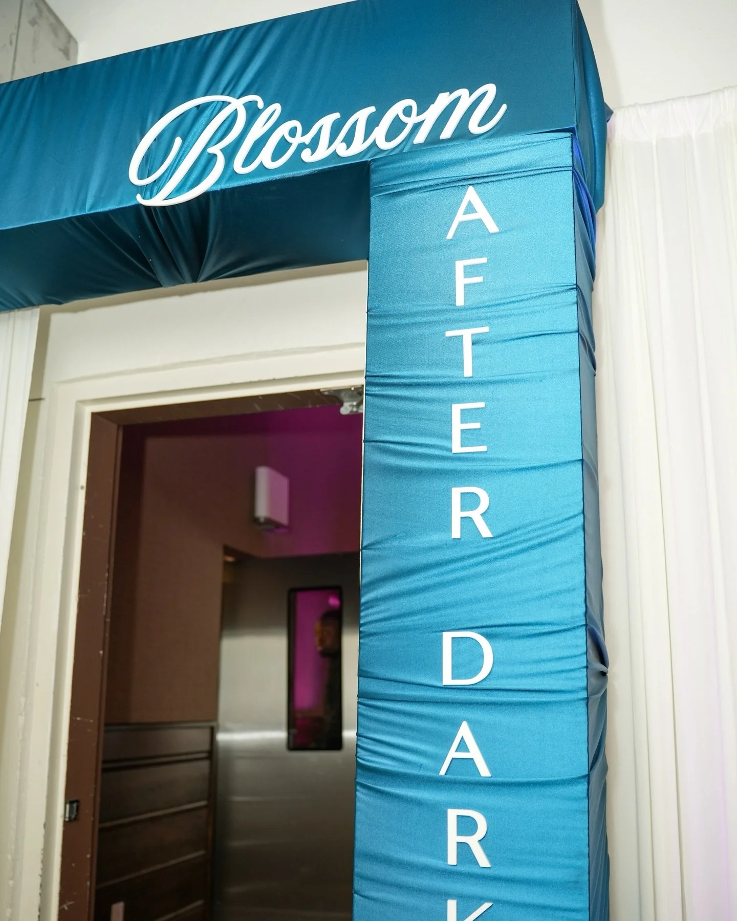 The entrance sets the tone.

Before guests see anything else, this is the moment that tells them what kind of experience they&rsquo;re stepping into.

Layered color. Lightning. Movement. A hint of what&rsquo;s inside, without giving everything away.
