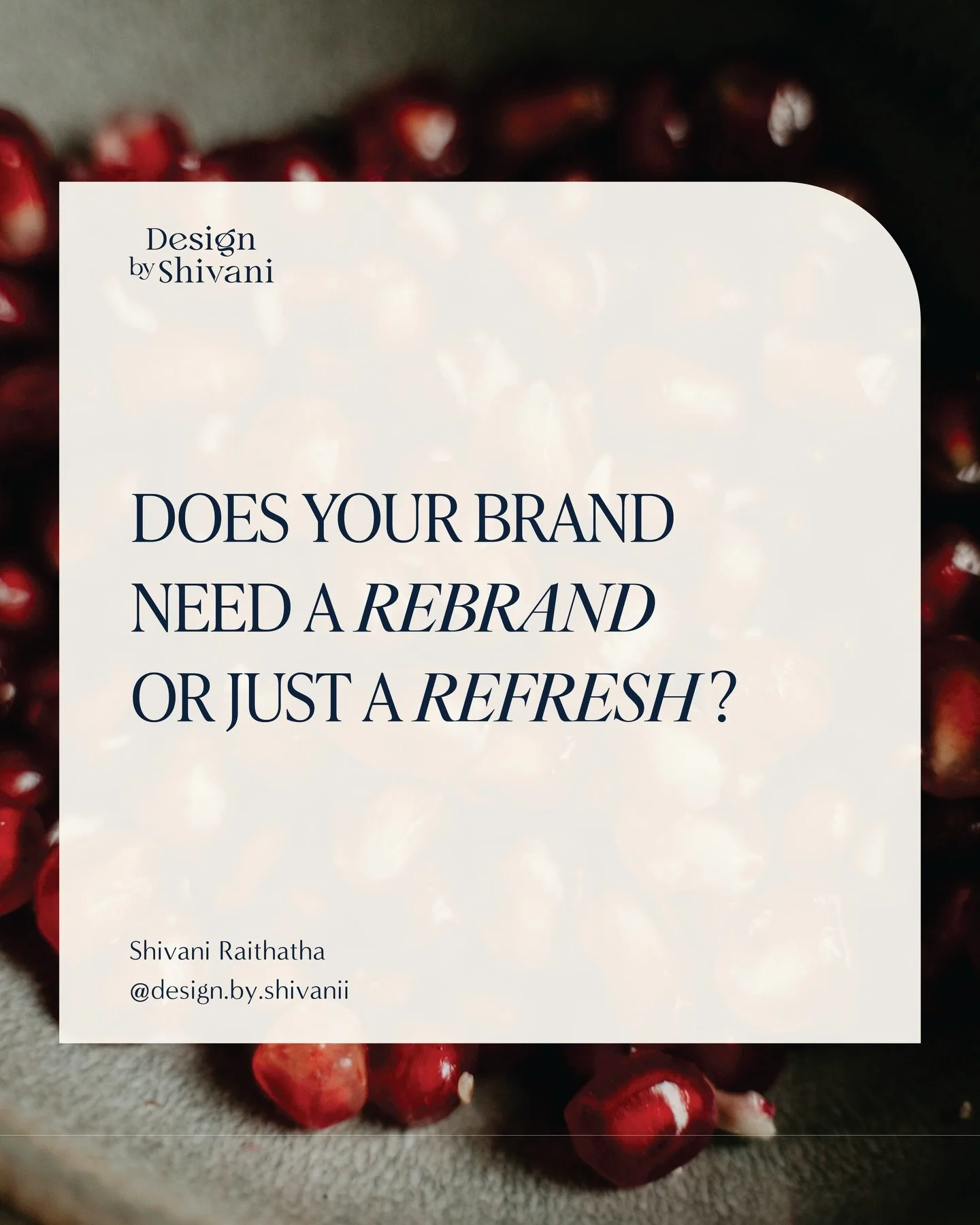 Not every brand needs a rebrand.
And not every brand can be fixed with a refresh.

The difference comes down to clarity; where your business is today, and where it&rsquo;s actually headed next.

Before changing visuals, it&rsquo;s important to unders