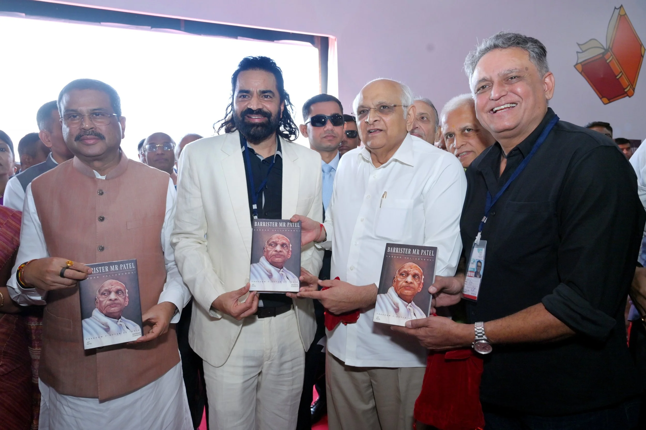 The Authors with Gujarat's Chief Minister & Union Minister