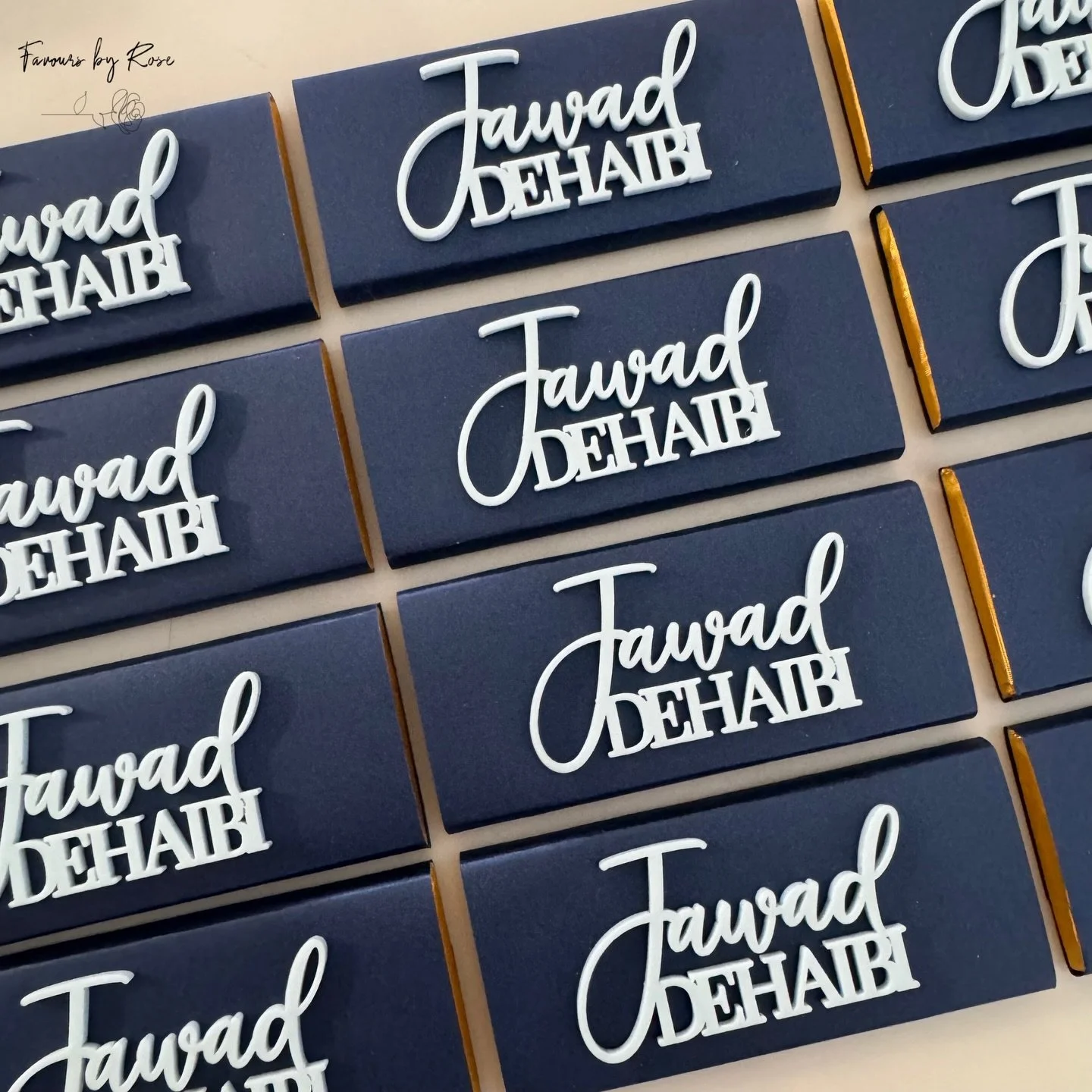 Acrylic name chocolates for Baby Jawad @favoursbyrose

DM for custom orders and enquiries. 

#baby #birthday #newborn #newbornarrangement #newbornsetup