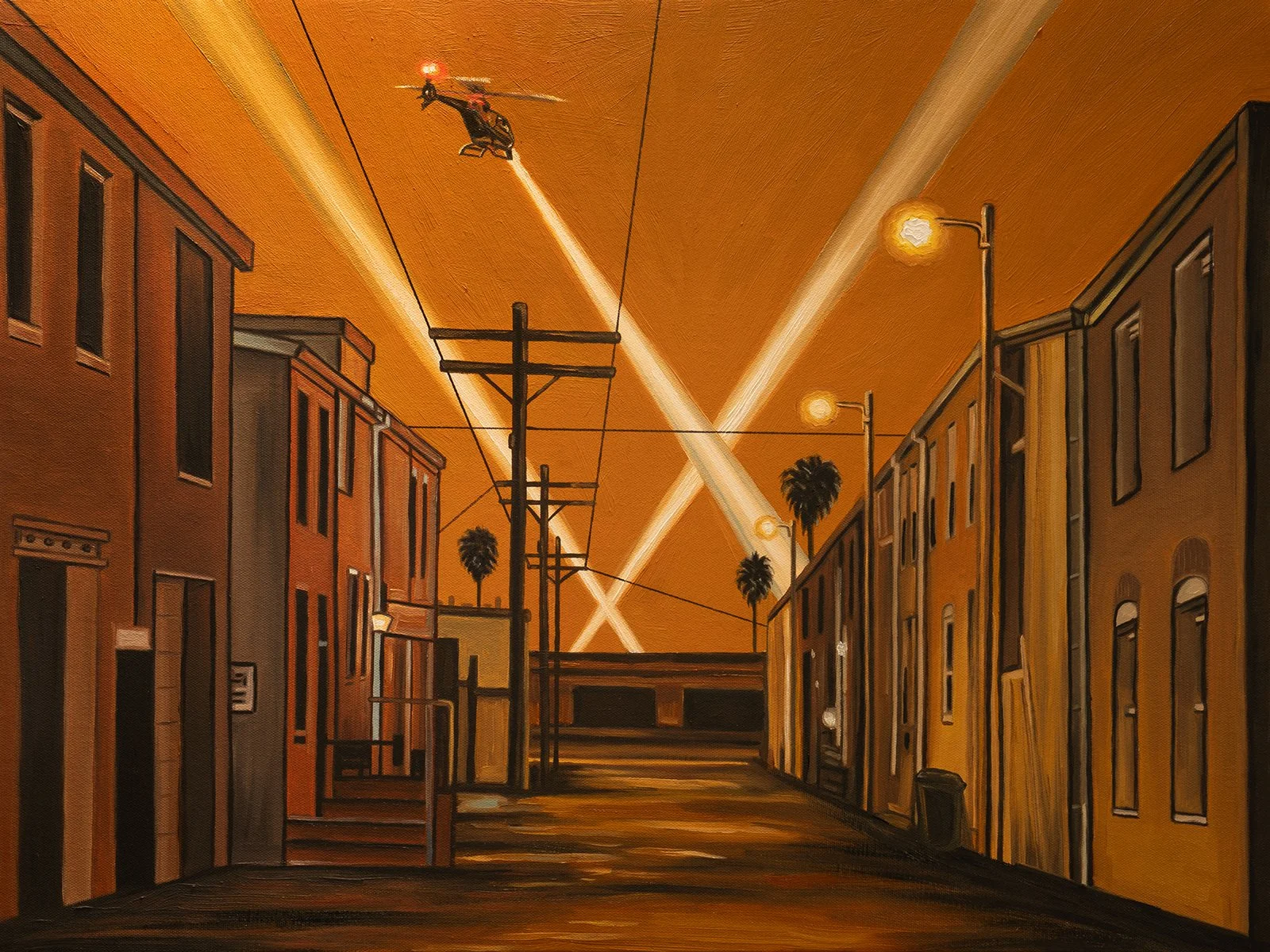 Night Bird 12, 18” x 24”,
Oils On Canvas, Simon Silva, 2025
