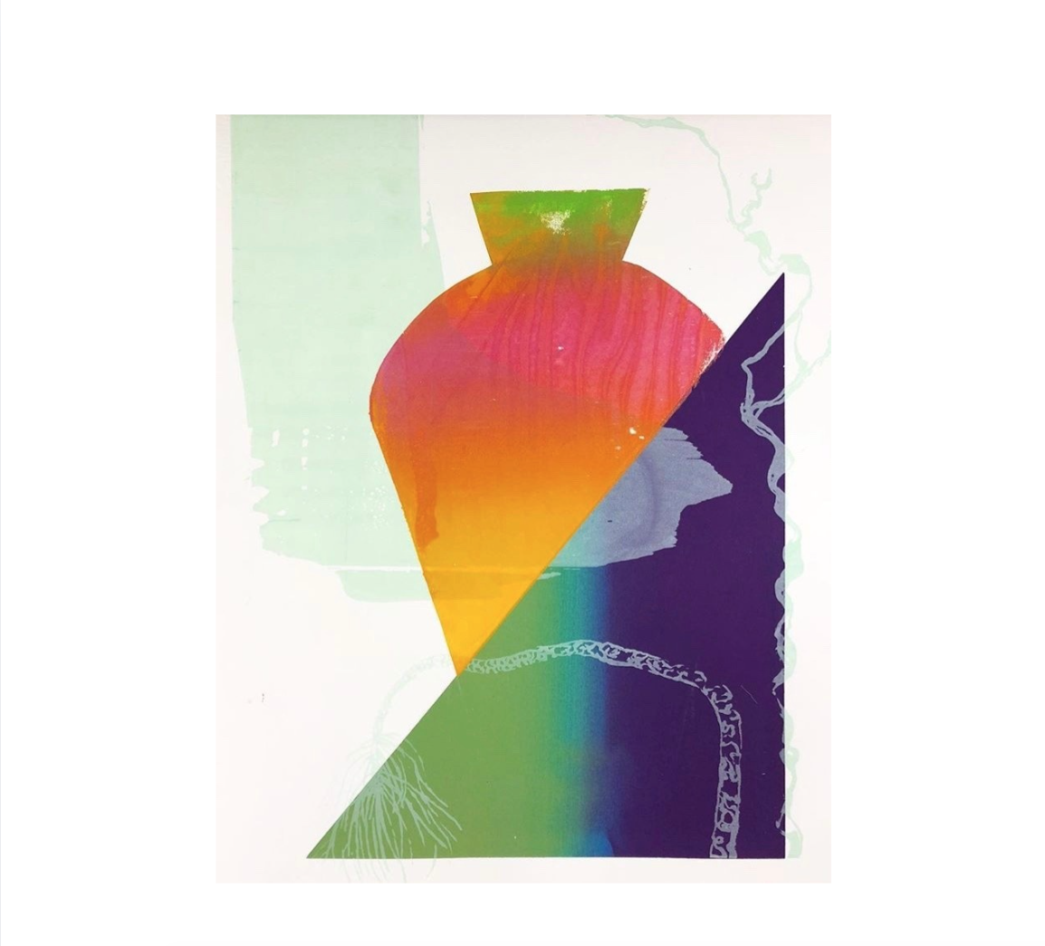 Vessel #2. Silkscreen Print on Paper, 22"x30" Pop-Up Portal Window Gallery, June 2026. Vancouver