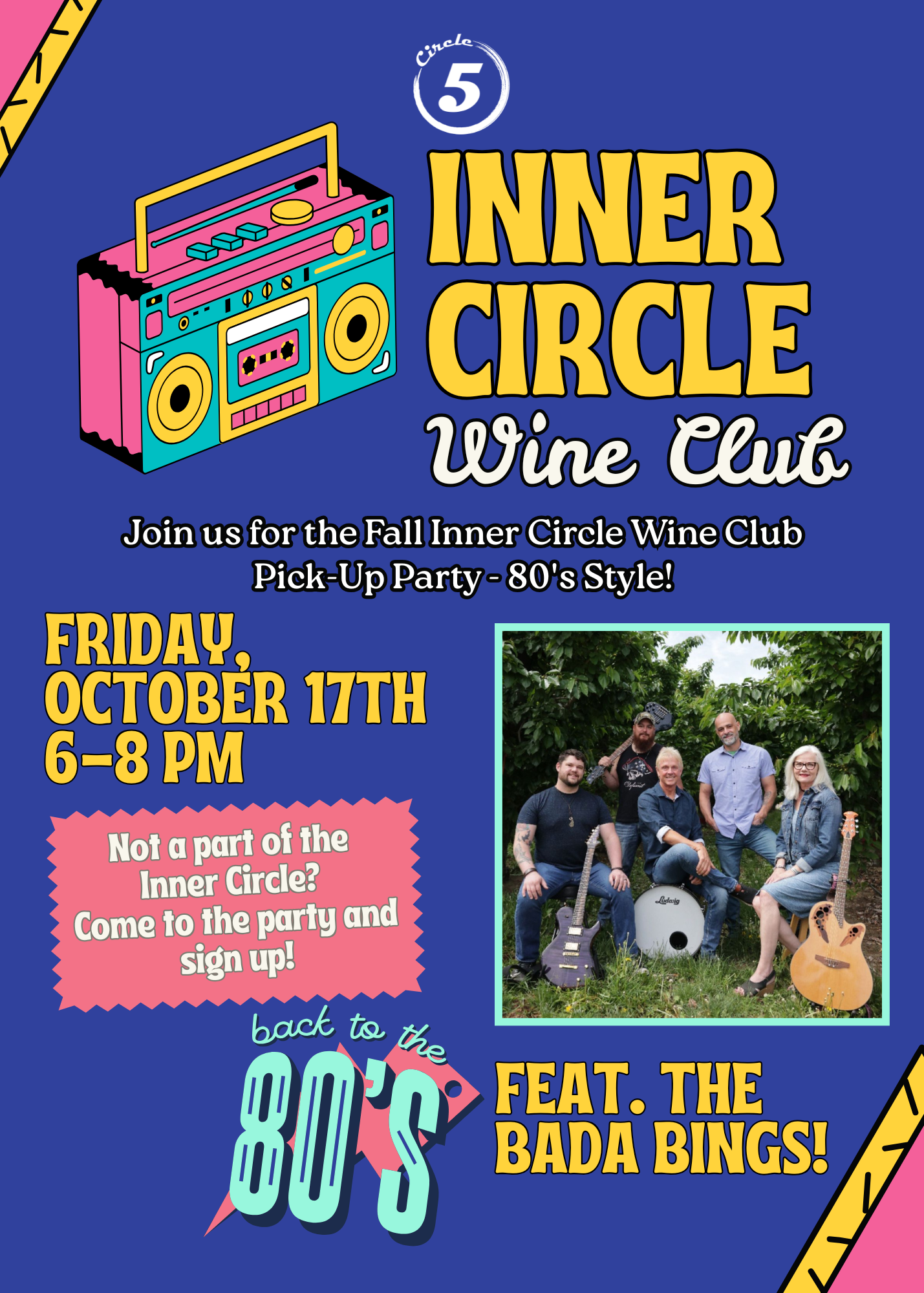Inner Circle Wine Pick Up Party