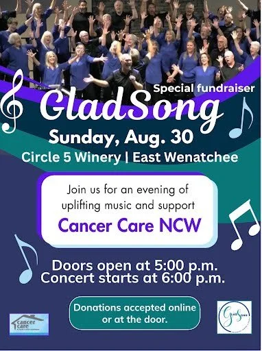 Glad Song Special Fundraiser for Cancer Care NCW