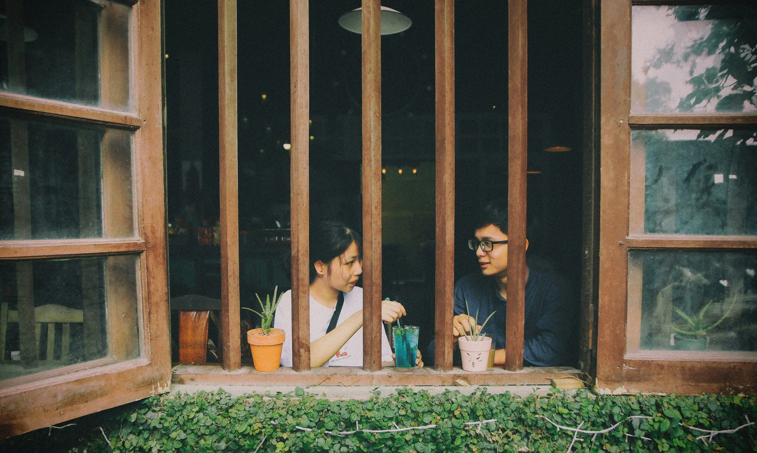 image of asian or pacific islander or BIPOC couple or friends setting an intentional coffee meeting to set time aside for relationship
