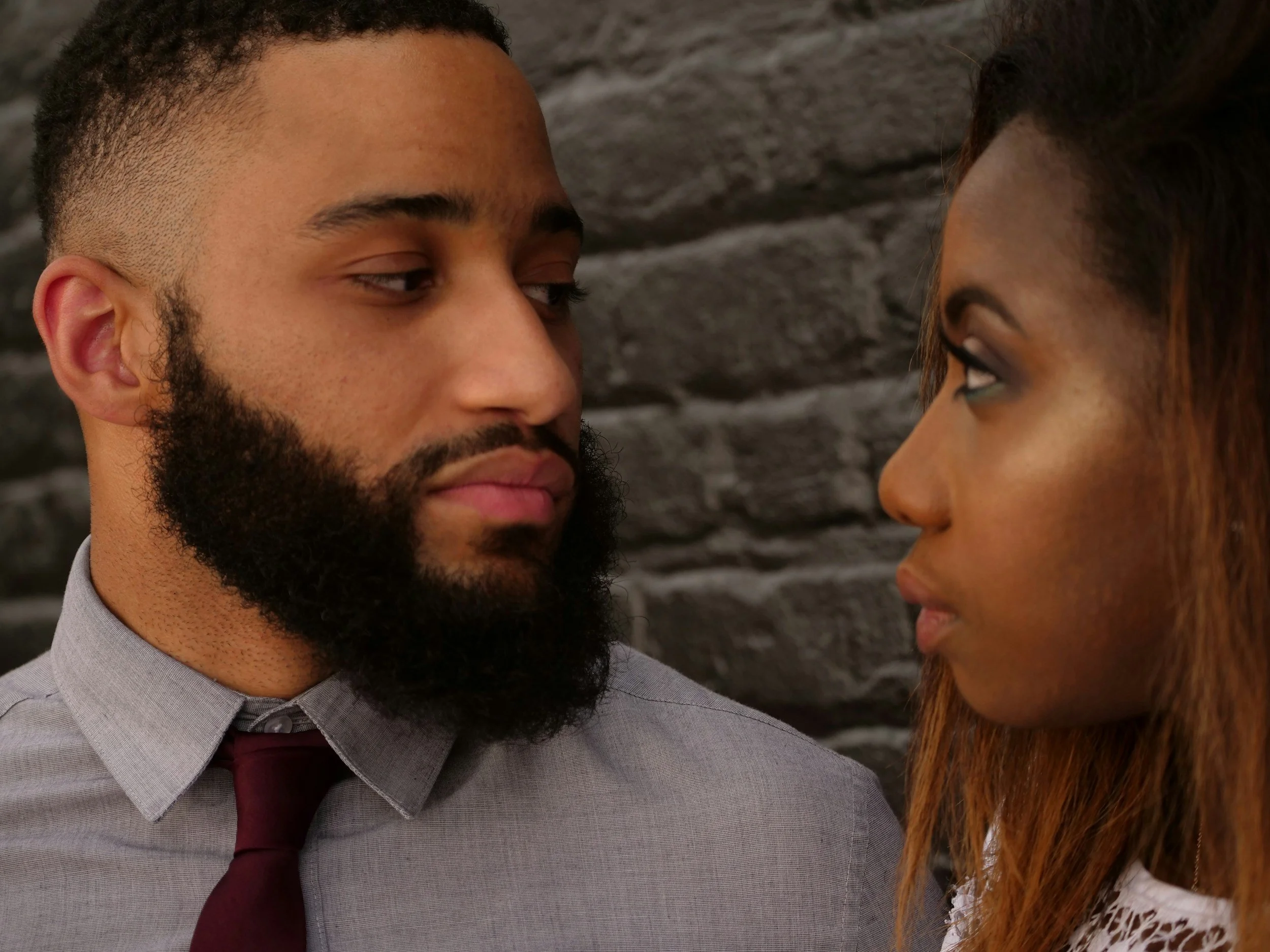 image of black or afrolatino relationship anxious with each other looking for therapy in los angeles