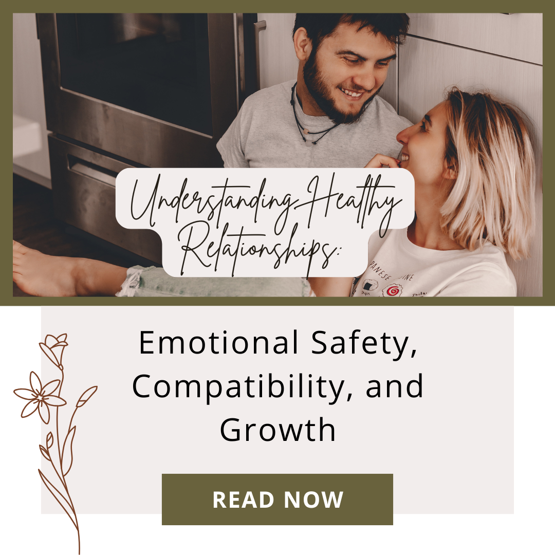 Illustration of the core pillars of a healthy relationship including emotional safety, communication, trust, accountability, and compatibility explained by a therapist in Torrance, CA.